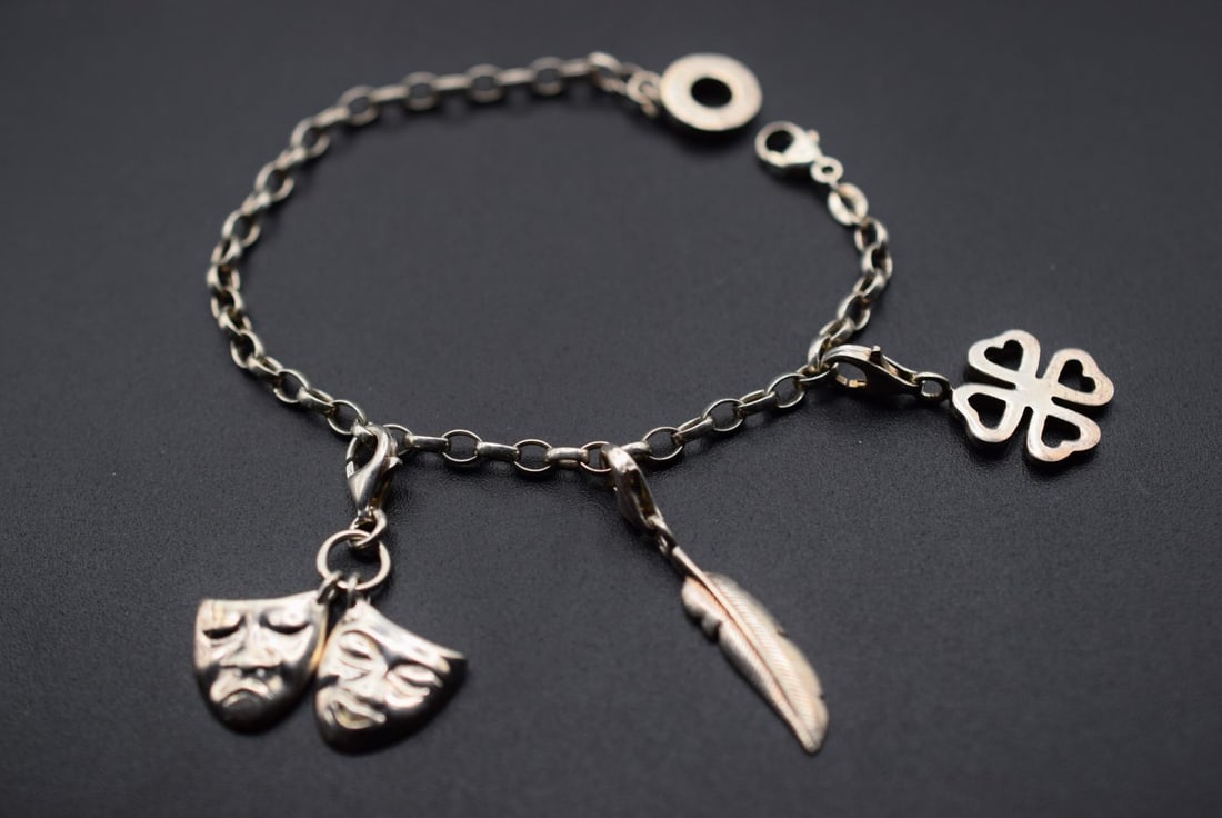 Thomas Sabo Sterling Charm Bracelet Wow Bracelet Vintage Lot HK 295 (1 of 3)