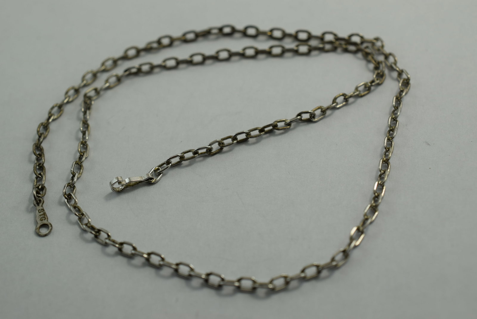 Necklace Sterling Silver 925 Vintage 16" Lot # KN 299 (1 of 2)