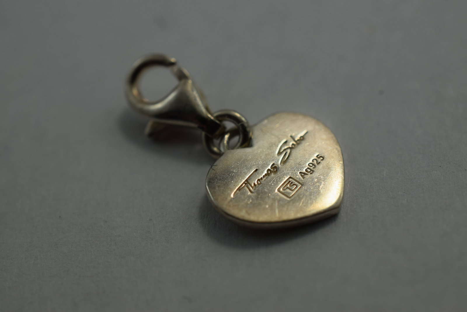 Heart Love Sterling Pendant Silver 925 Vintage Lot # KN 333: Heart Love Sterling Pendant Silver 925 Vintage