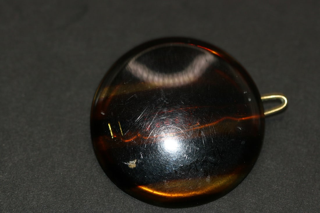 Celluloid Shell imitation Vintage Hair Clip Lot#406 (1 of 2)