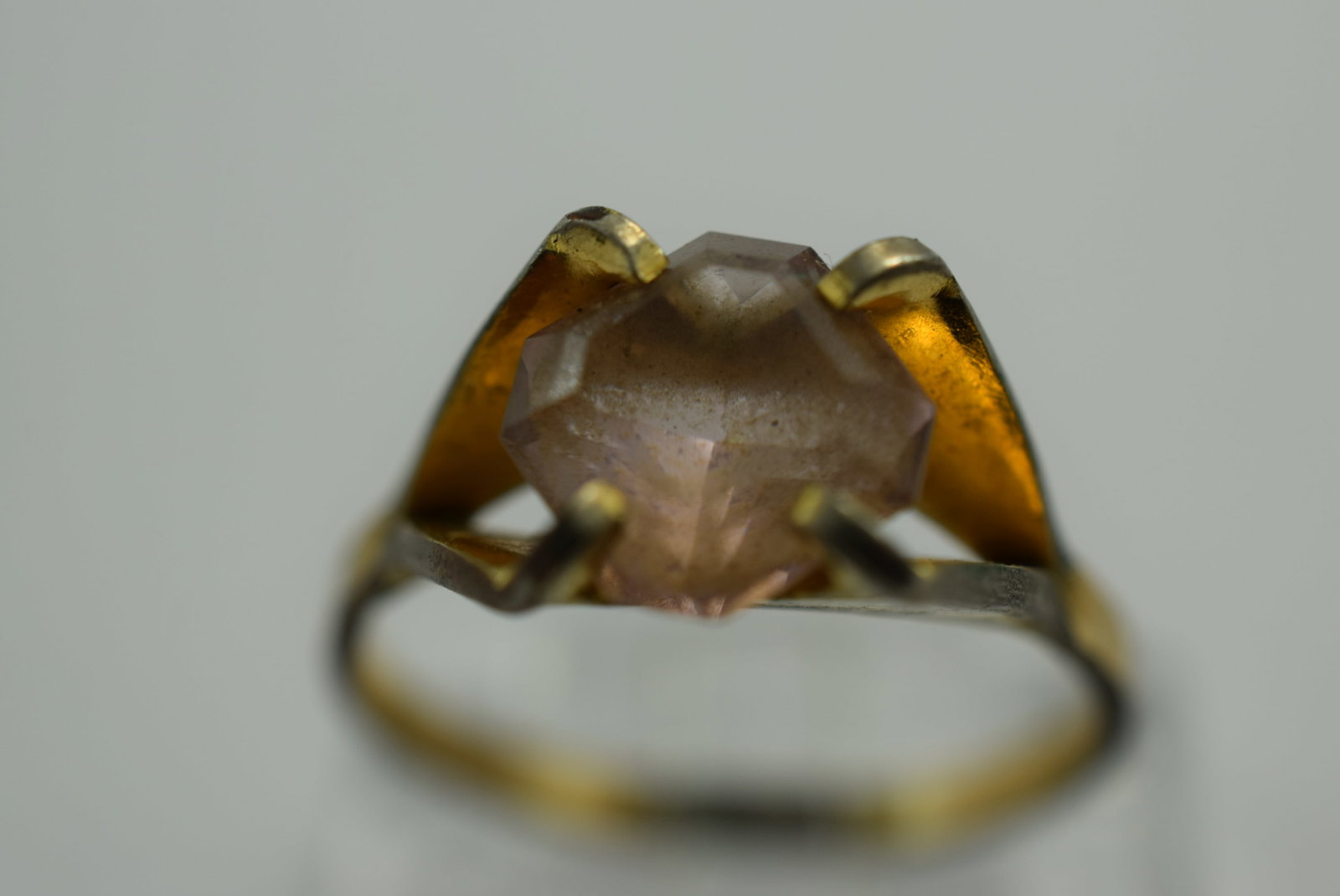 10 KT Gold Filled Ring Size 5 Vintage Lot # KN 432 (1 of 2)