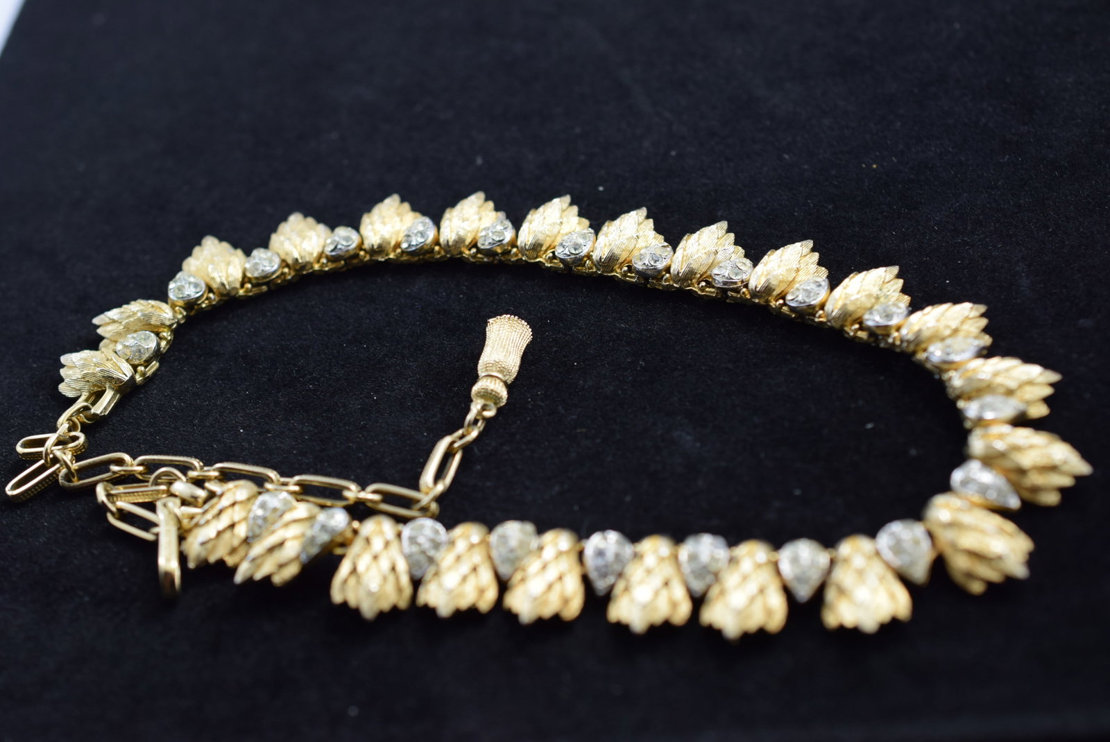 Francois Amazing 1950's Necklace Rhinestone Signed Vintage Lot # KN 493 (1 of 5)