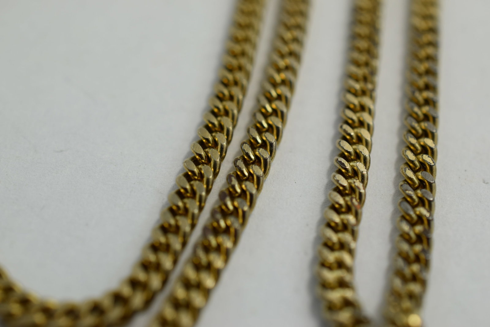 18" Chain Link Necklace Vintage Lot # KN 513: 18" Chain Link Necklace Vintage