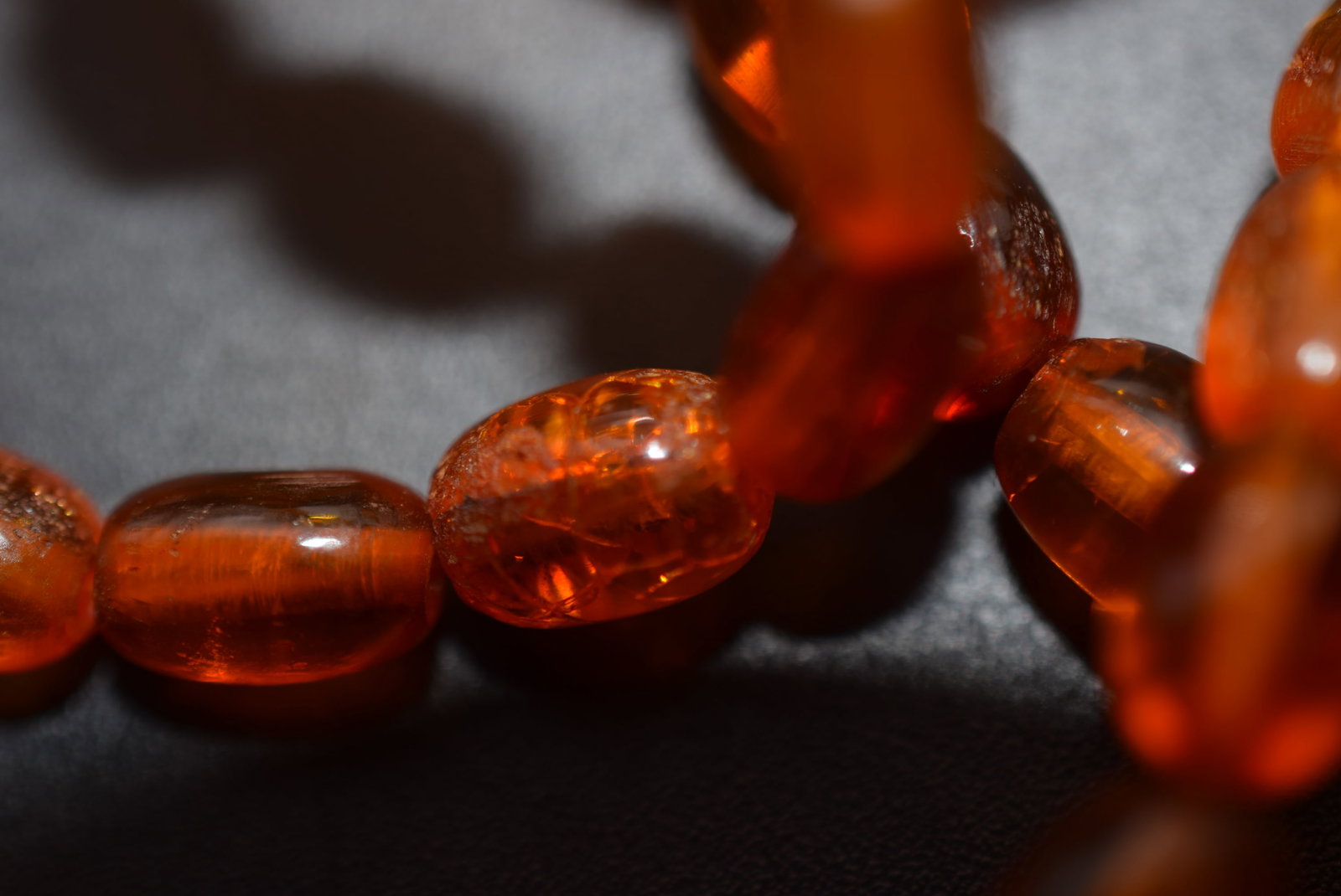 Genuine Amber VERY Old Tasbih Prayer Meditation Beads Lot EH 603: Genuine Amber VERY Old Tasbih Prayer Meditation Beads Lovely old amber with character in every bead with each mark and crackle as old amber does, 68 beadsplus drop bead measures 23" long beads are 9mm