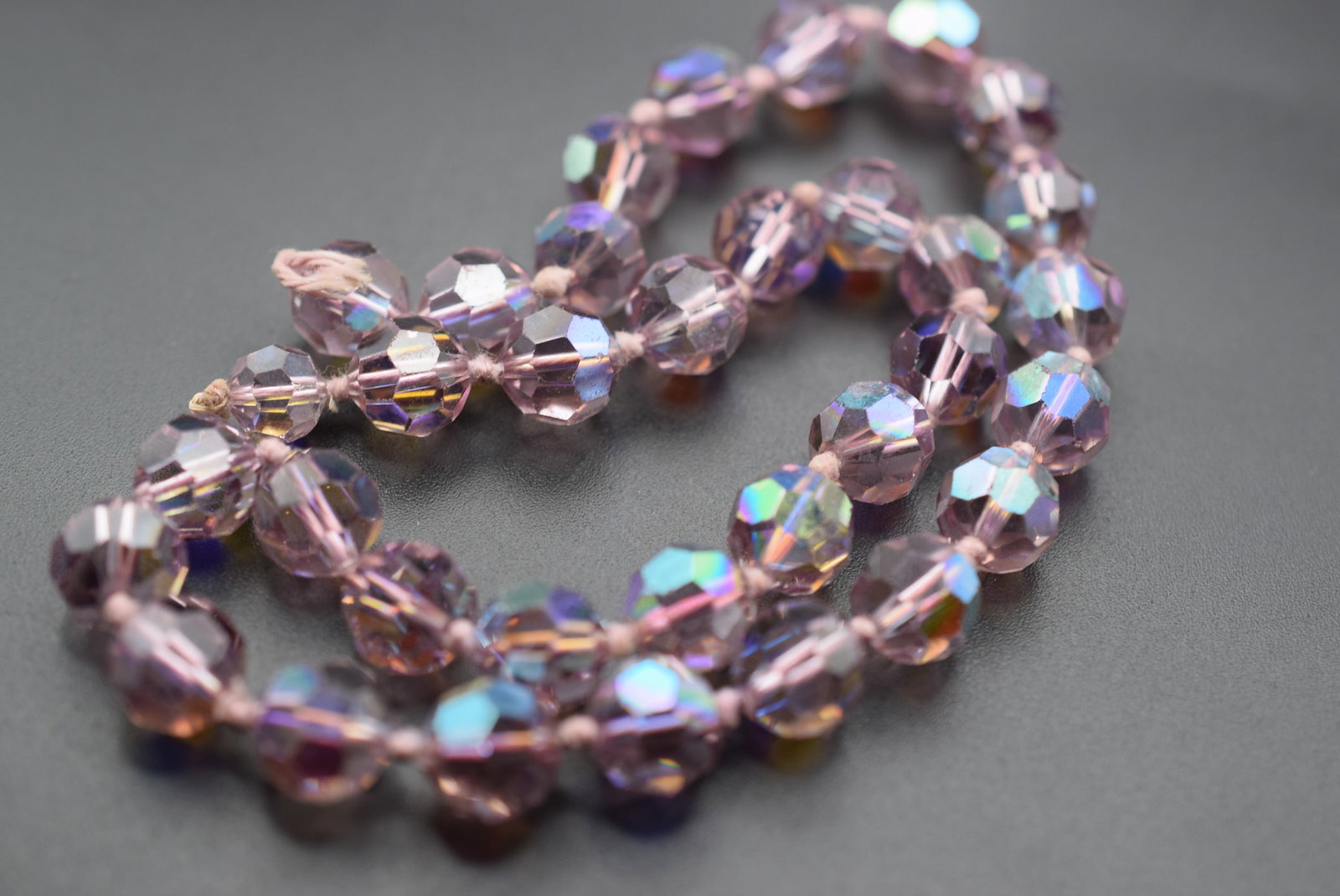 Amethyst Crystal Necklace Vintage Lot HK 659 (1 of 2)