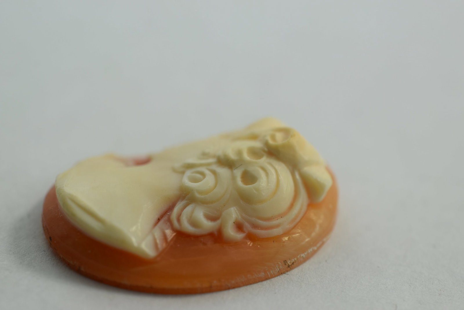 Shell Cameo Super Repousse Gorgeous Carving 1" x 3/4" Vintage Lot # KN 728 (1 of 3)