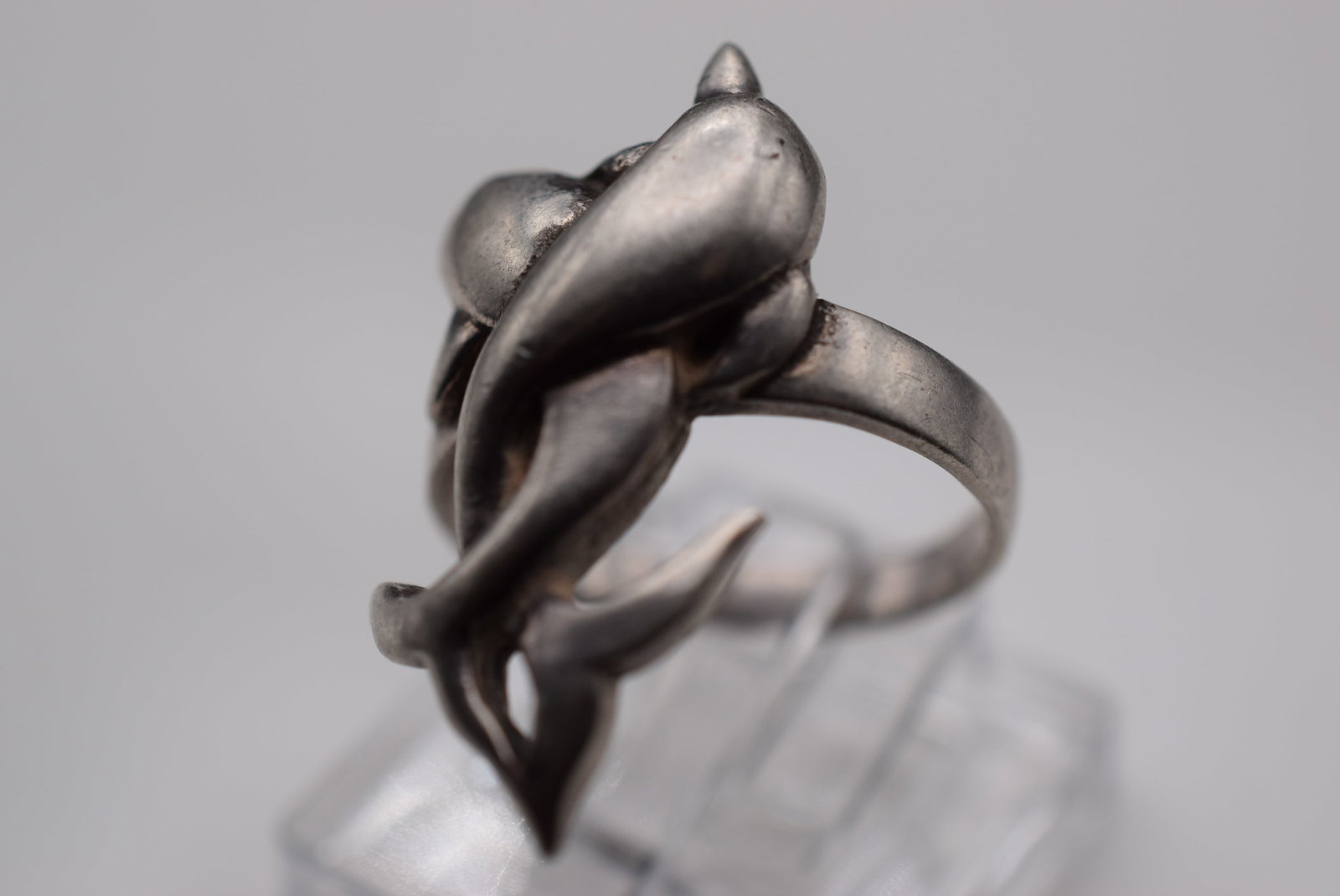 Dolphin Sterling Silver 925 Vintage Ring Size 5.75 Lot EH 970 (1 of 2)