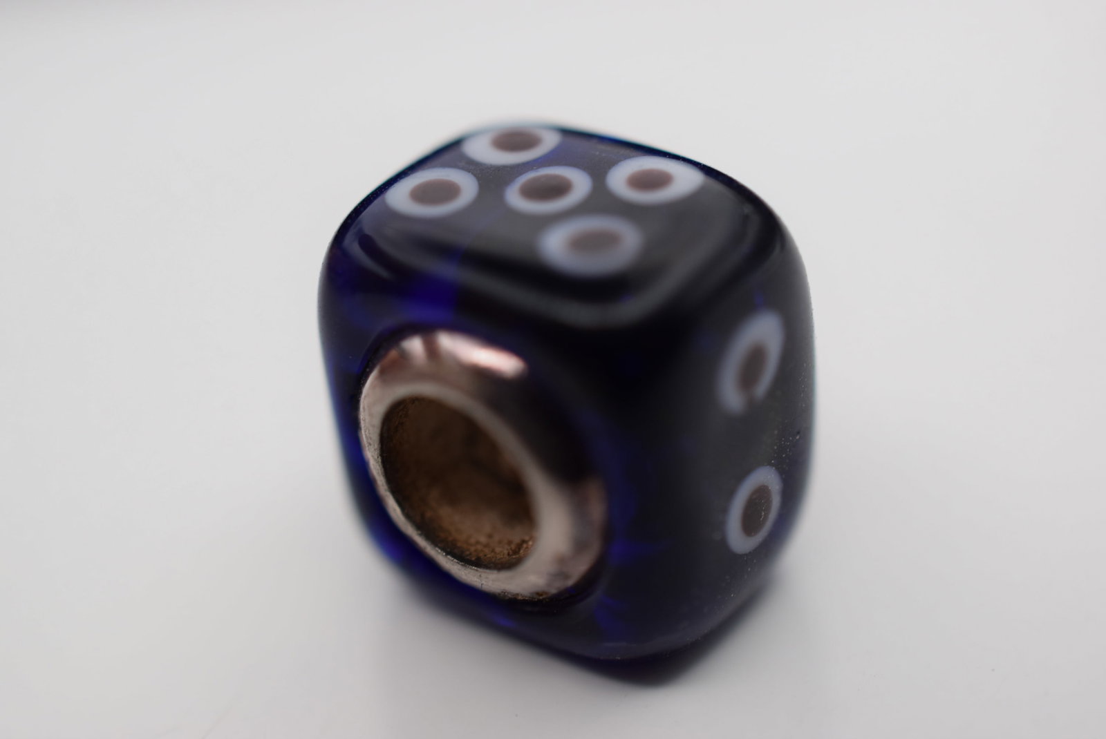 Blown Glass Sterling Charm for Chamilia Pandora Kranz Story Lot HK 1032: Blown Glass Sterling Charm for Chamilia Pandora Kranz Story