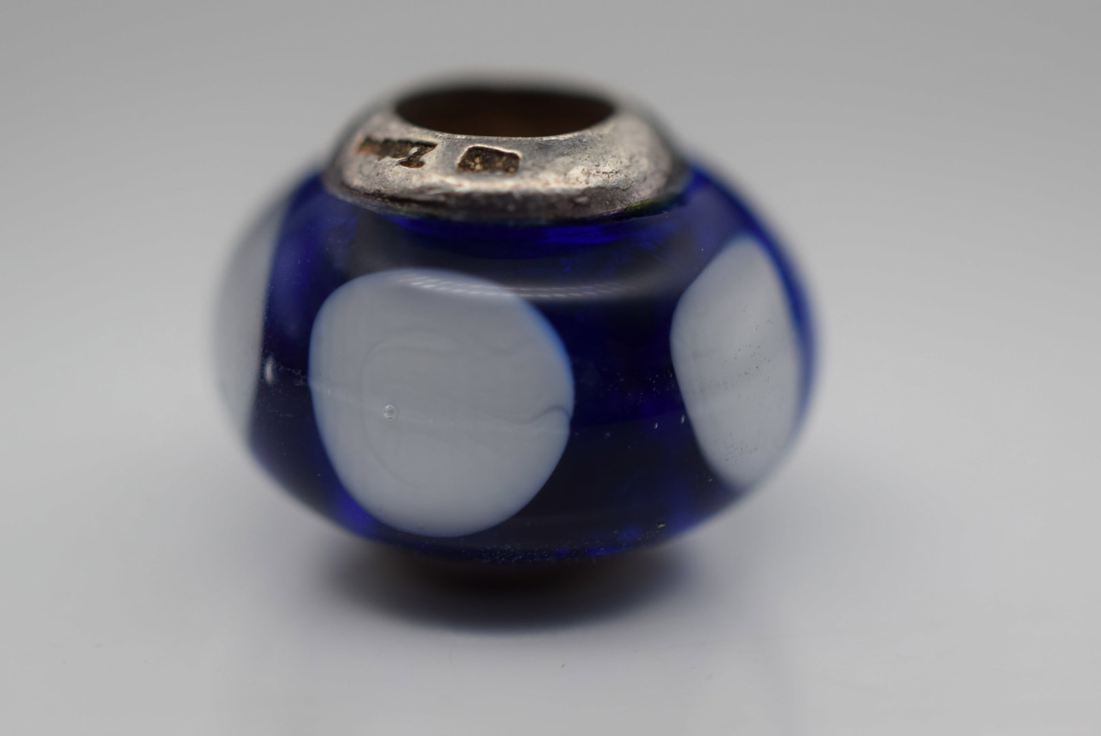 Blown Glass Sterling Charm for Chamilia Pandora Kranz Story Lot HK 1040: Blown Glass Sterling Charm for Chamilia Pandora Kranz Story
