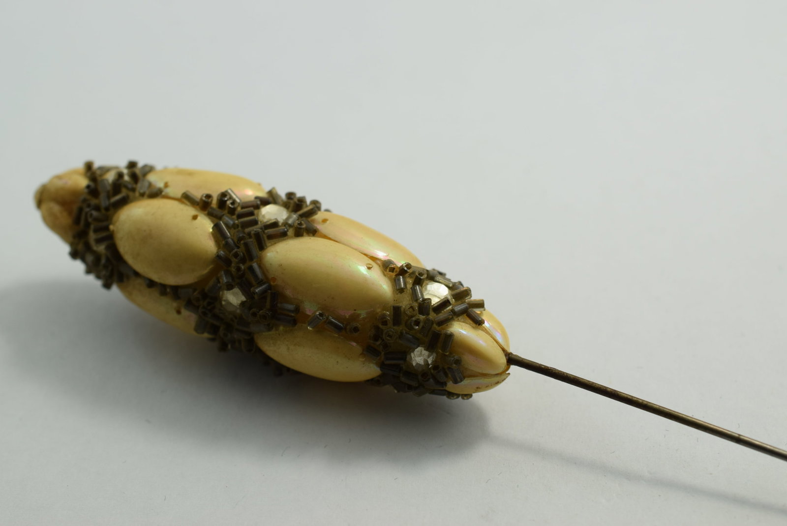 Hatpin Edwardian Ornate 6" Vintage Lot # KN 1088: Hatpin Edwardian Ornate 6" Vintage