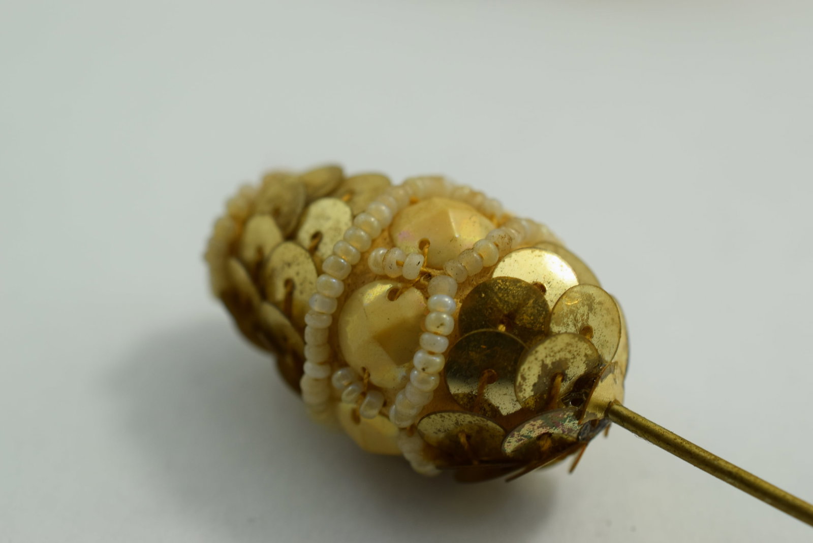 Hatpin Edwardian Ornate 6" Vintage Lot # KN 1114: Hatpin Edwardian Ornate 6" Vintage