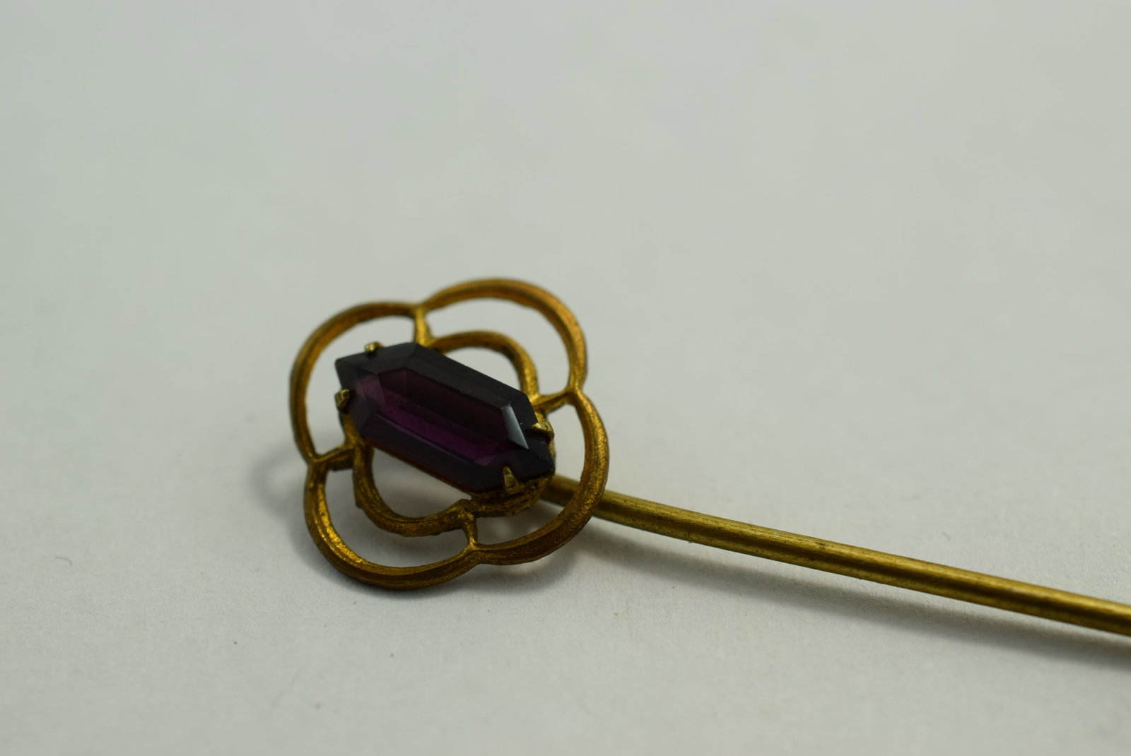 Hatpin Edwardian Ornate 3" Vintage Lot # KN 1140 (1 of 5)