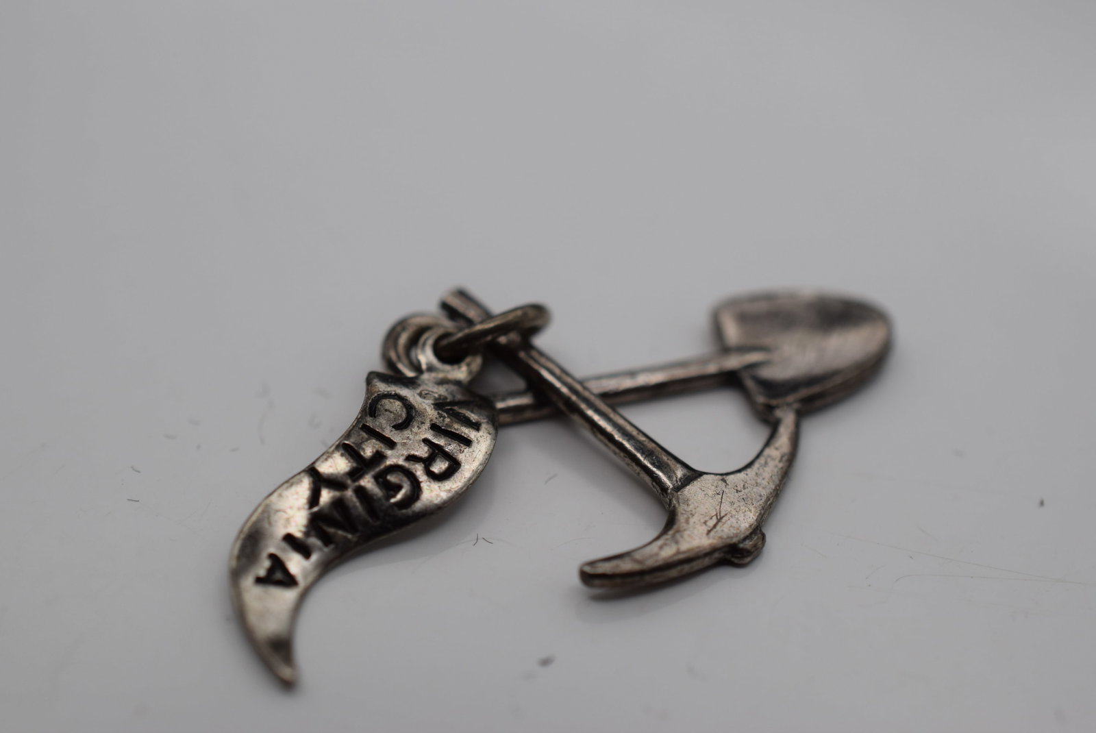 Miners Charm Sterling Vintage Pendant Virginia City Lot HK 1155 (1 of 2)