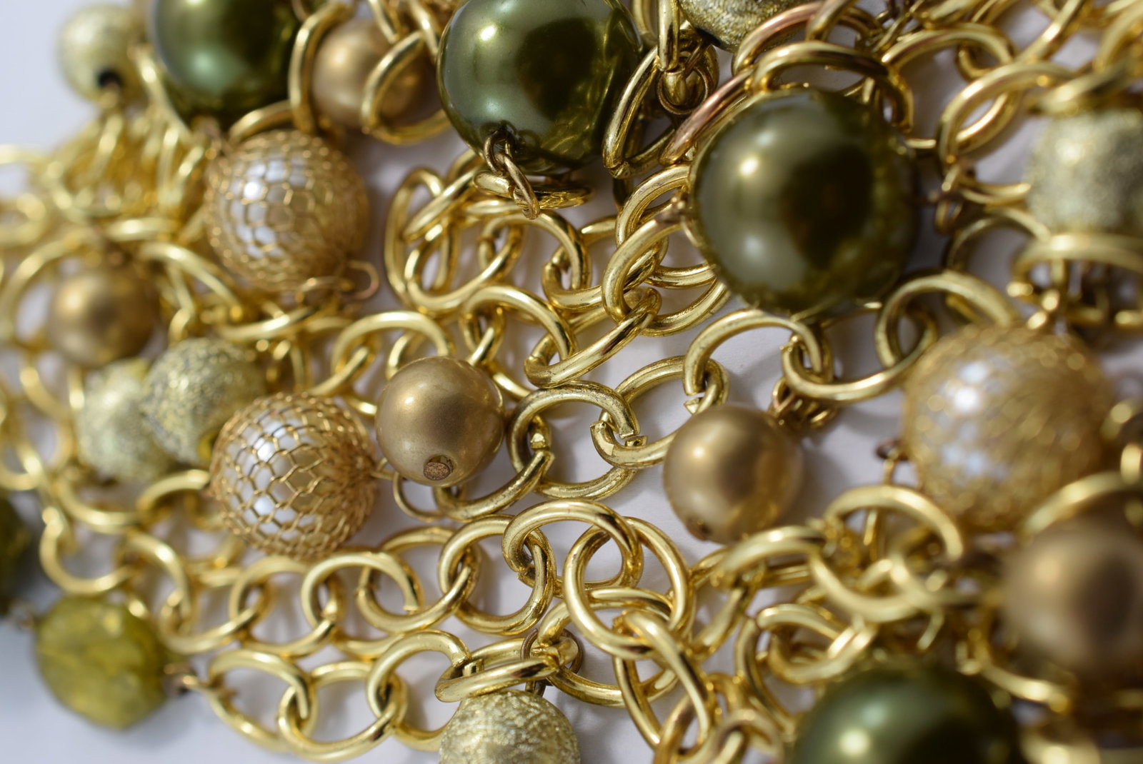 Eclectic Necklace 60" Vintage Lot # KN 1176 (1 of 2)