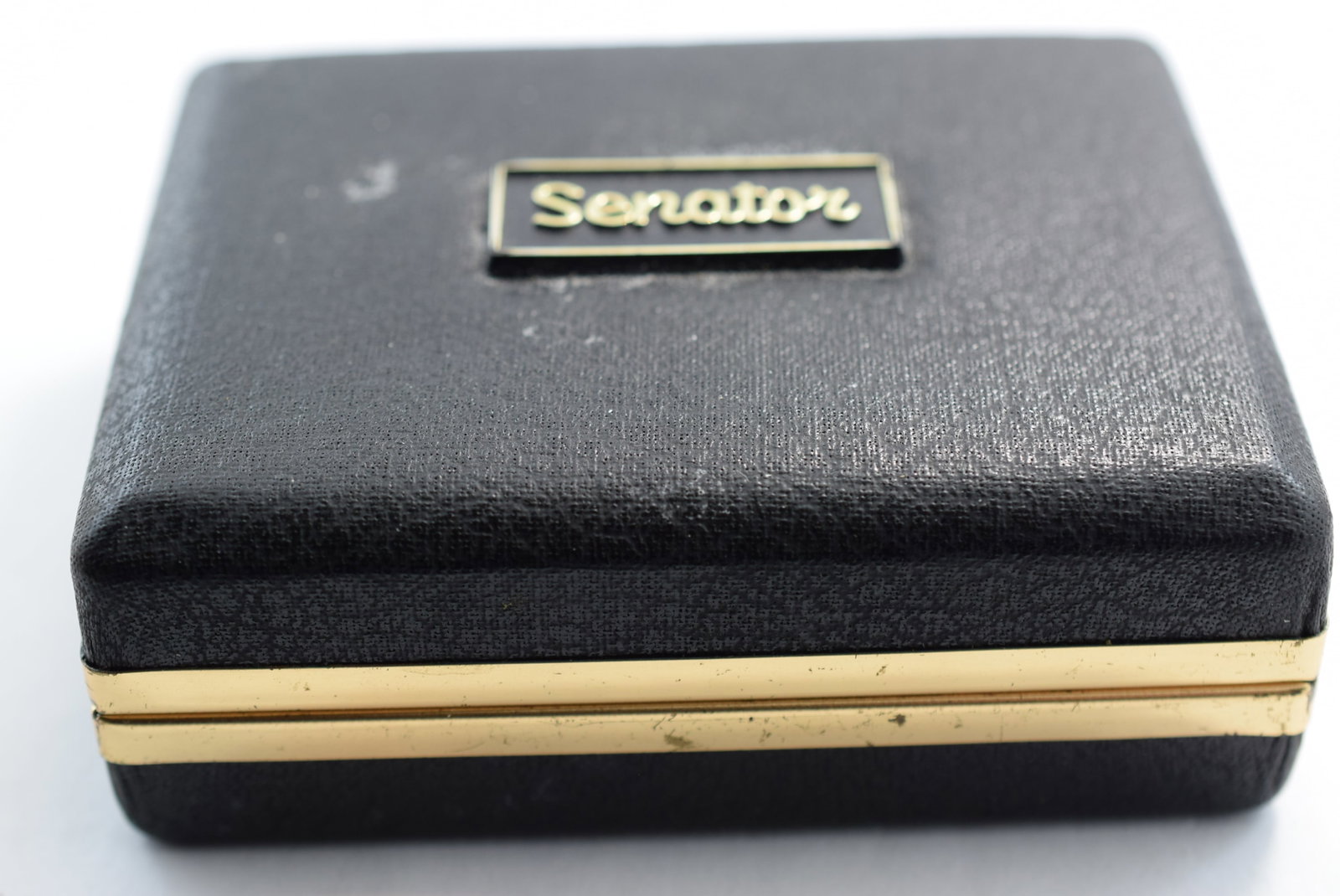 Senator Sherman Midnight Blue Rhinestone Cufflinks Tie Clip in BOX Vintage Lot # KN 1239 (1 of 3)