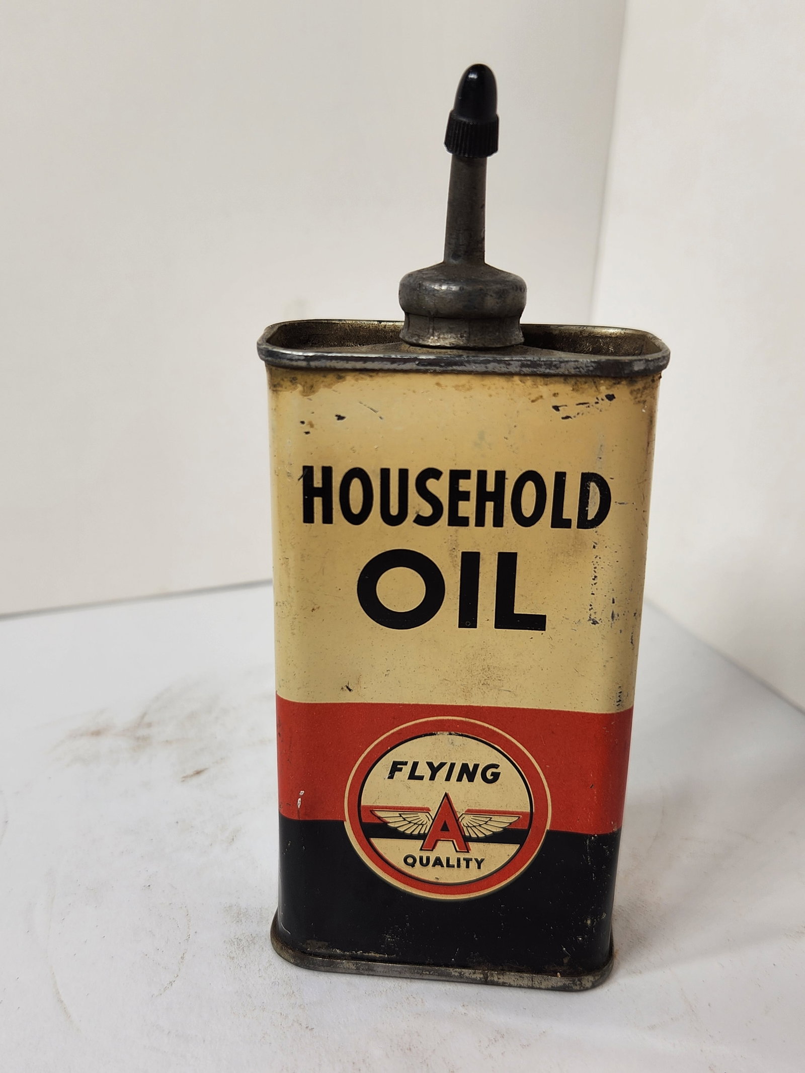 Flying A Household Lead Top Oiler: Clean overall, empty