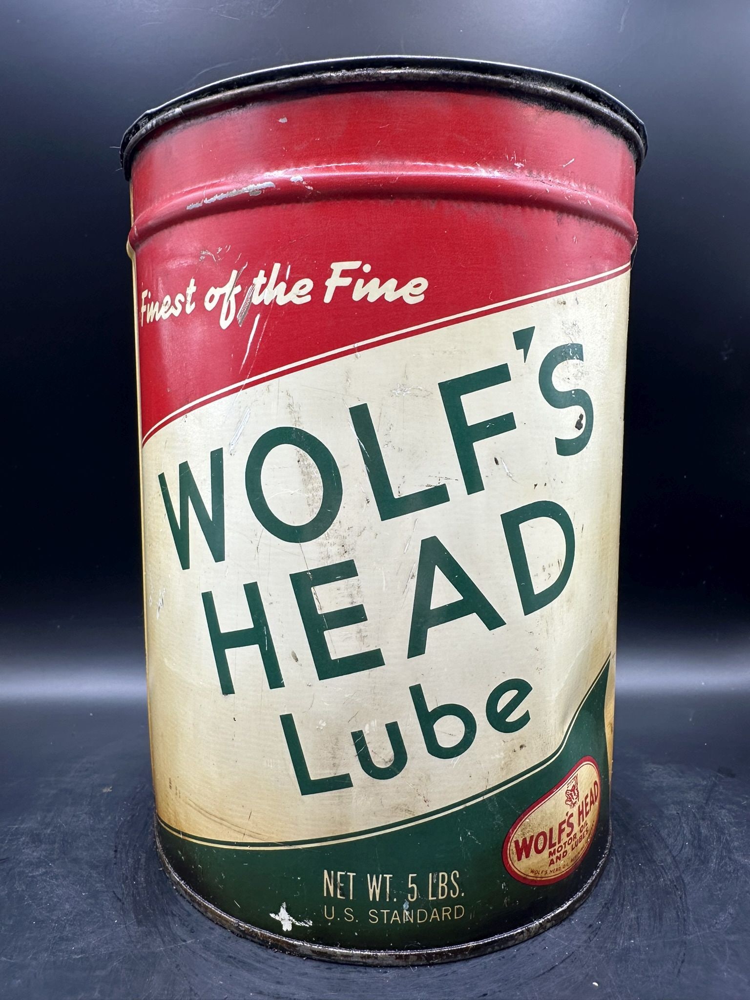 Wolfs Head 5 Lb.: Has Some contents, colors are good, may clean up