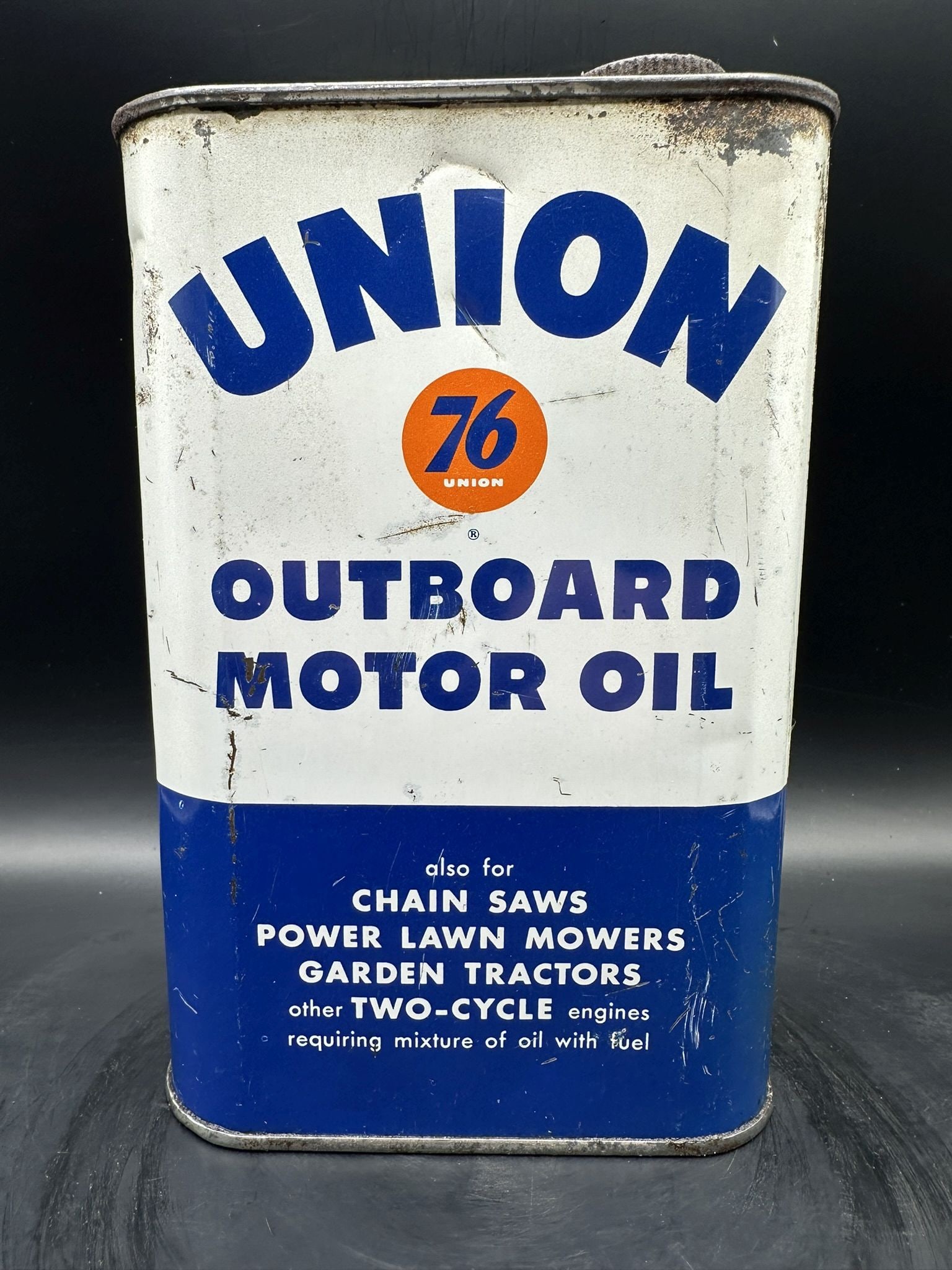 Union 76 Outboard: Uncommon version, empty, some scratching