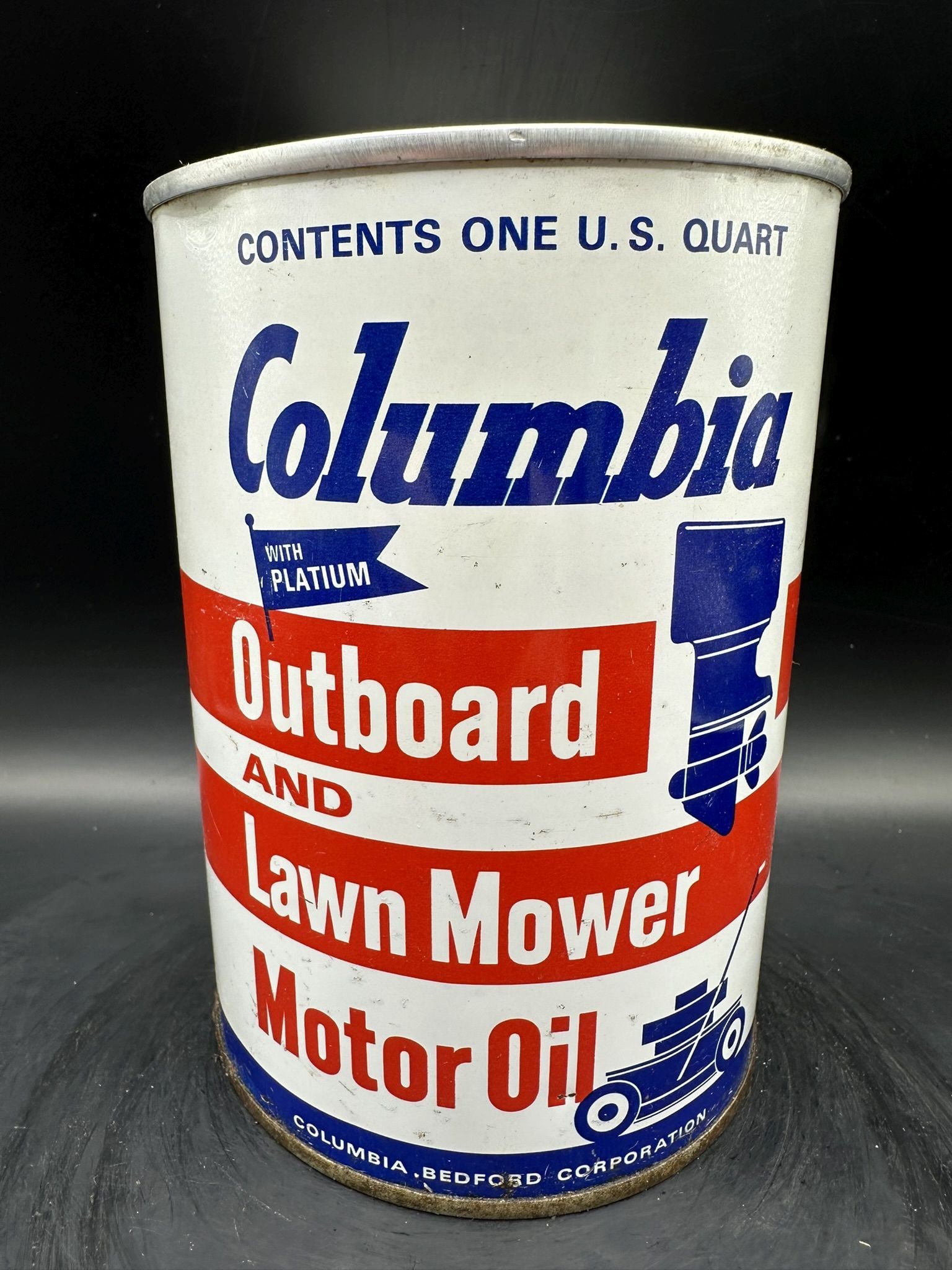 Columbia Outboard 1: Colors are great, minor condition, pricer top