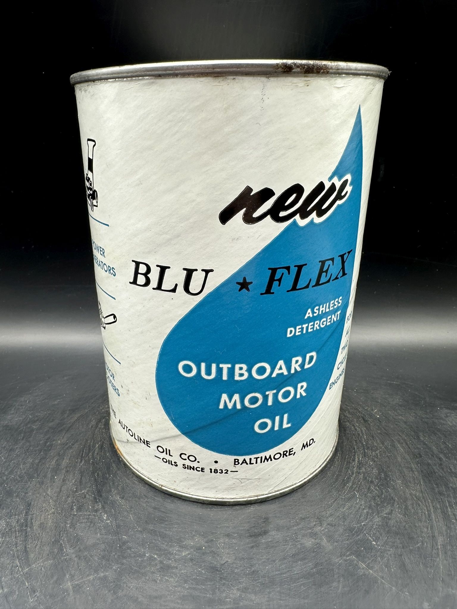 Blu Flex Outboard: Composite, uncommon, empty, very clean