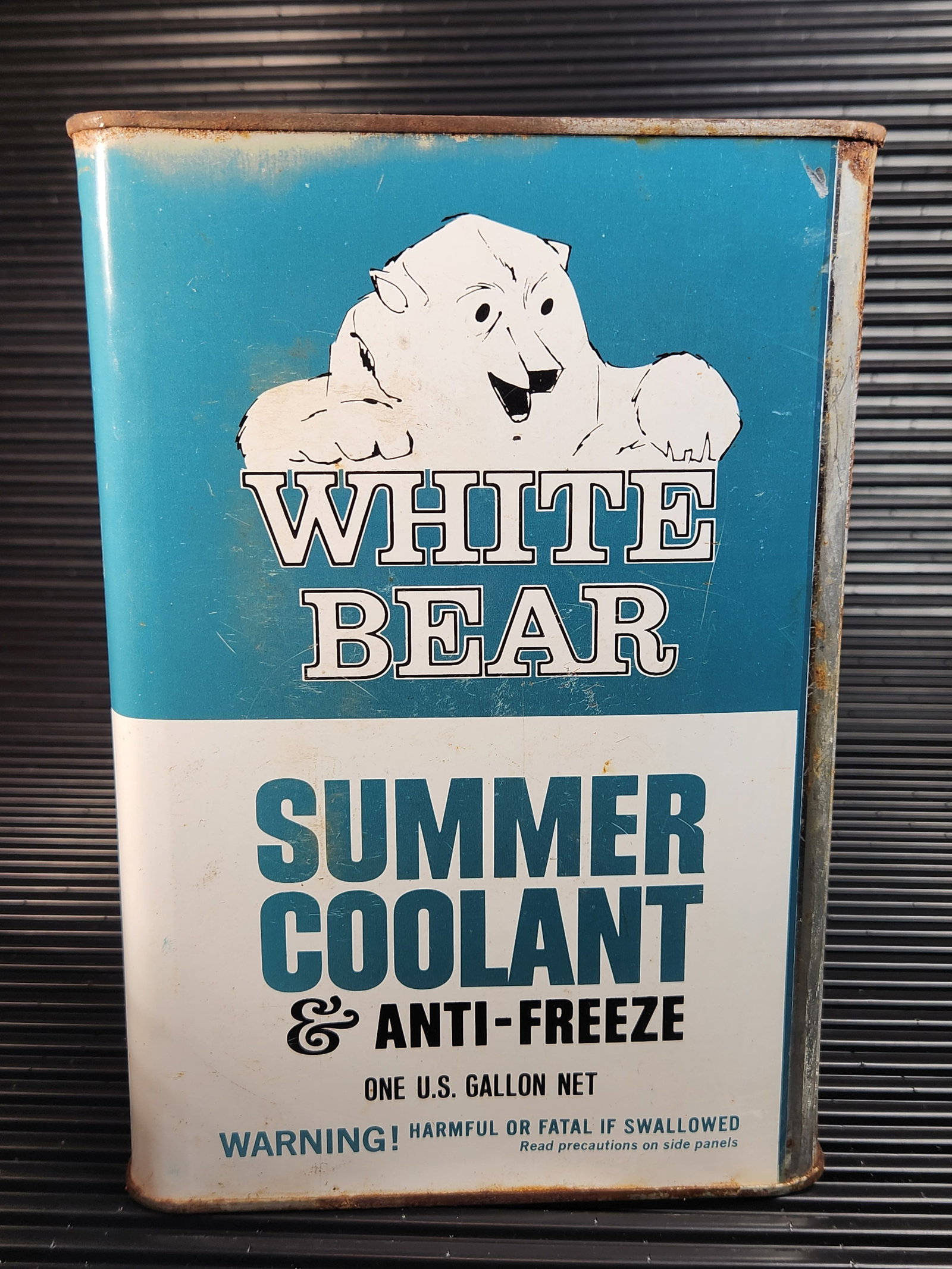 White Bear Anti-freeze 1 Gallon: Empty, Condition as Shown