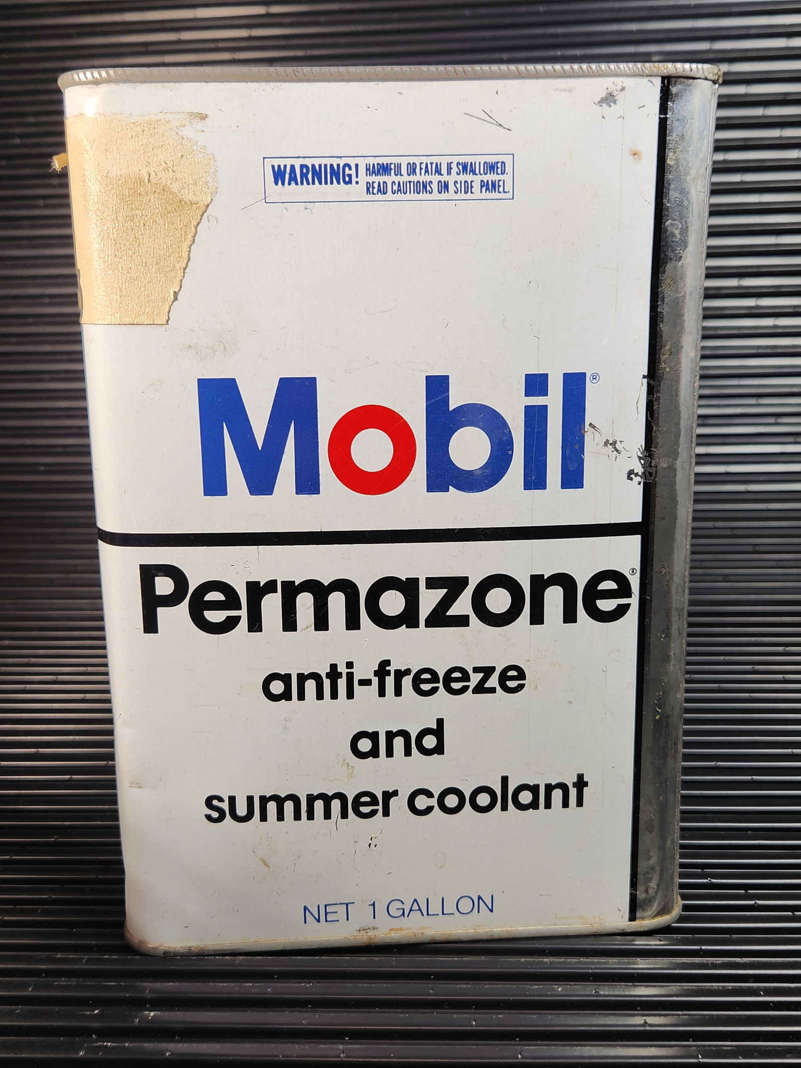 Mobil Permazone Anti-freeze 1 Gallon: Empty, Condition as Shown