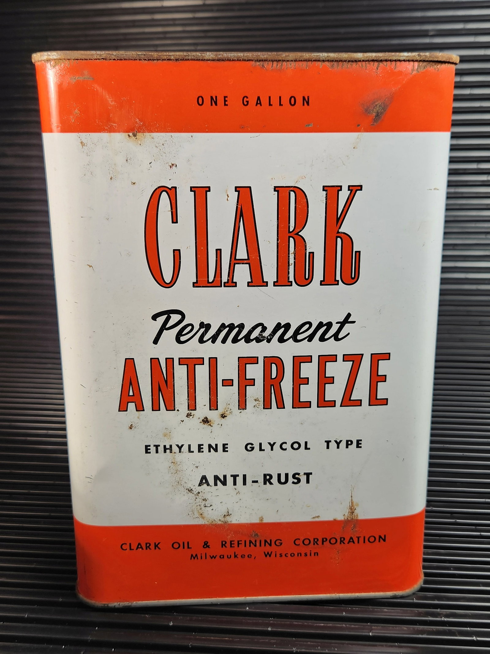 Clark Anti-freeze 1 Gallon: Empty, Condition as Shown