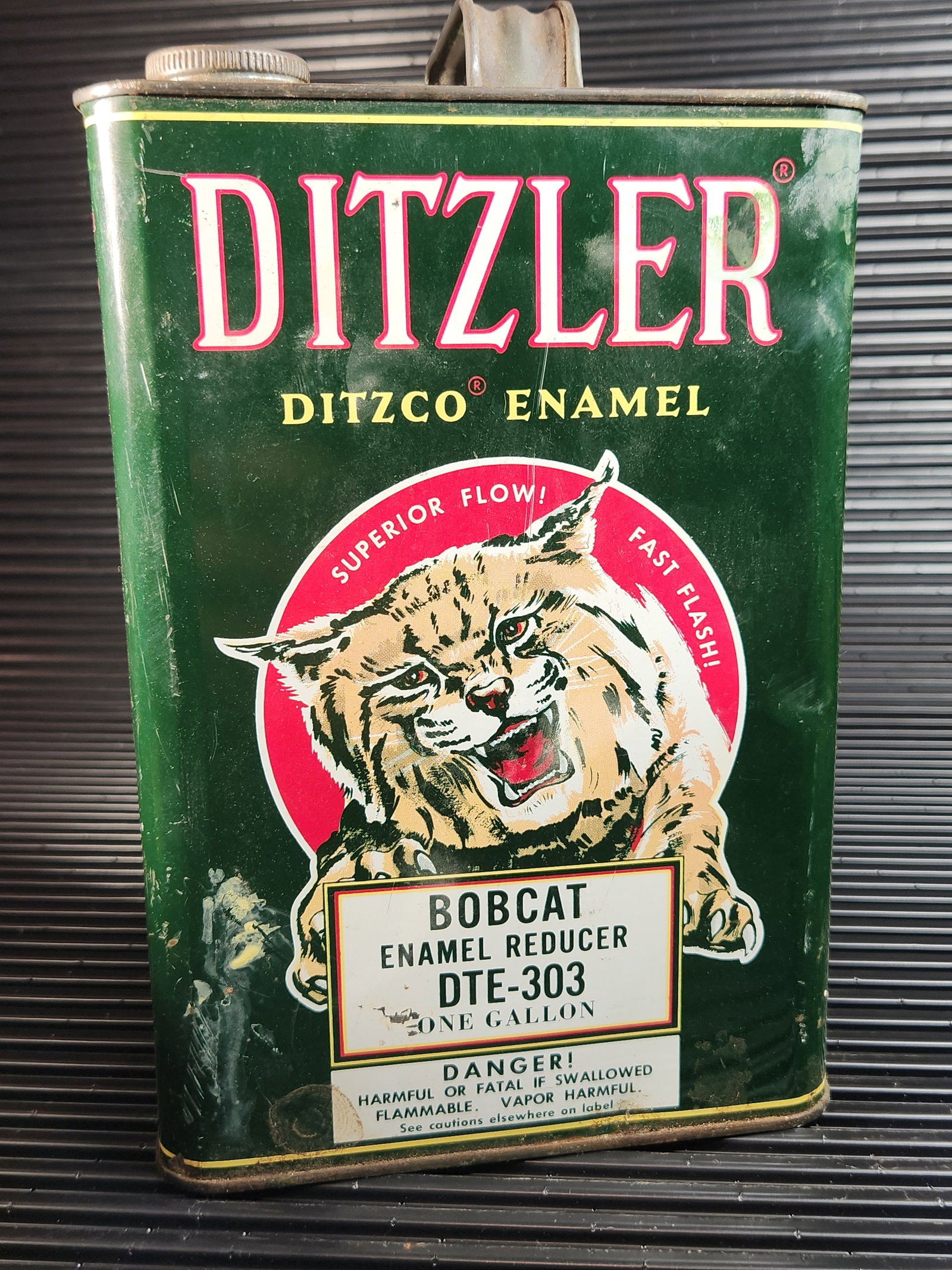 Ditzler Enamel Reducer 1 Gallon: Empty, Condition as Shown