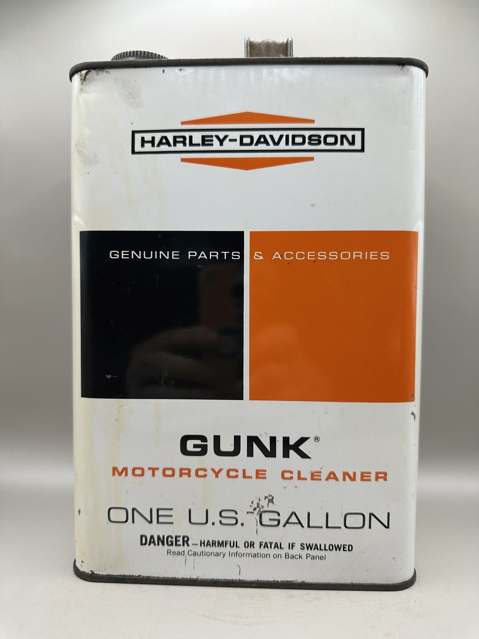 Harley Davidson Gunk Gallon: Condition as shown