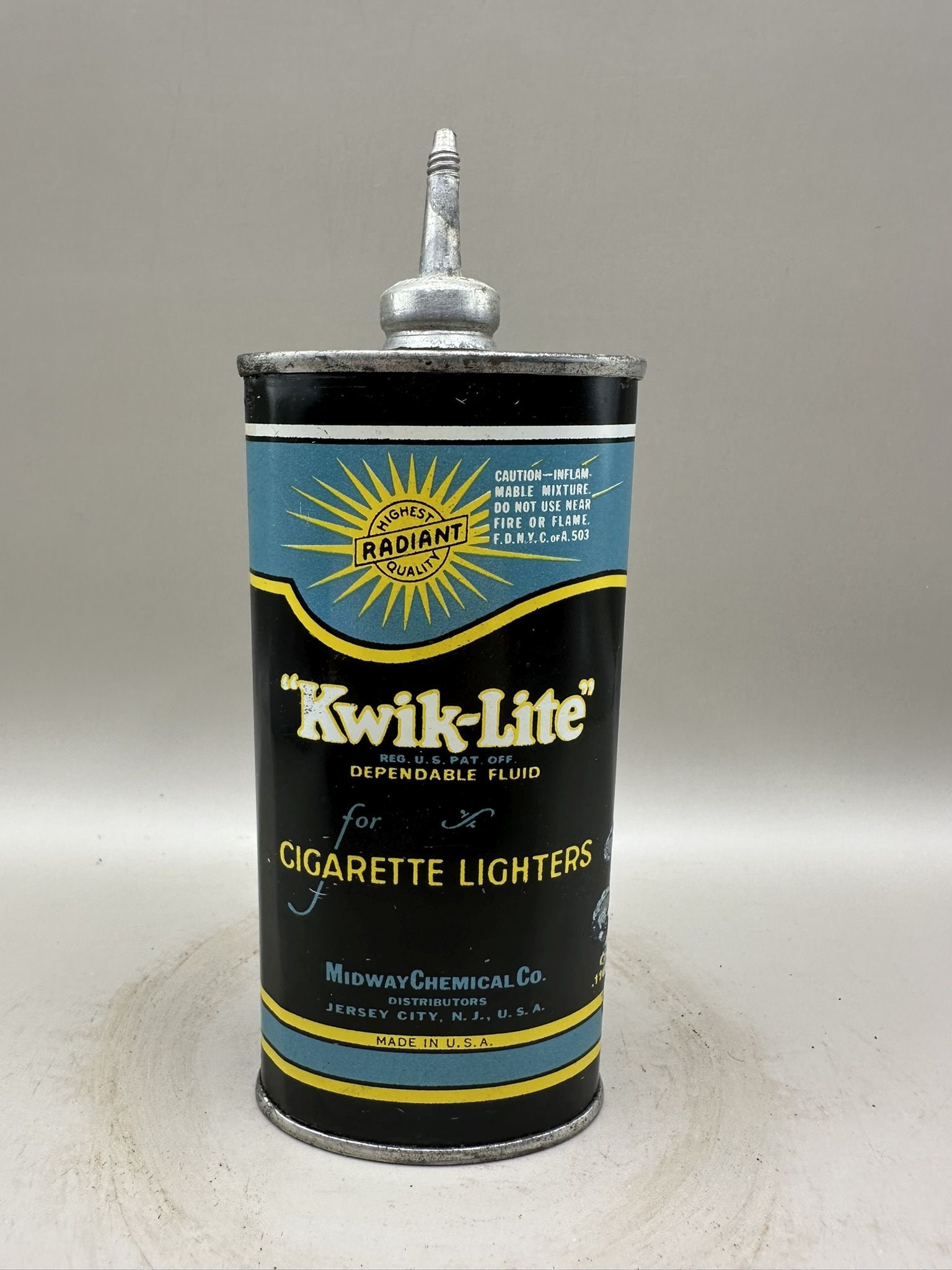 Kwik-lite Lead Top: Good condition, great color, has contents