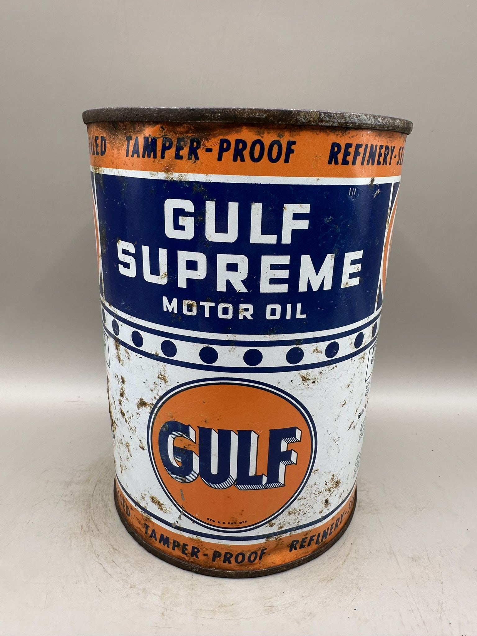 Gulf Supreme: Condition is OK, color is good, empty