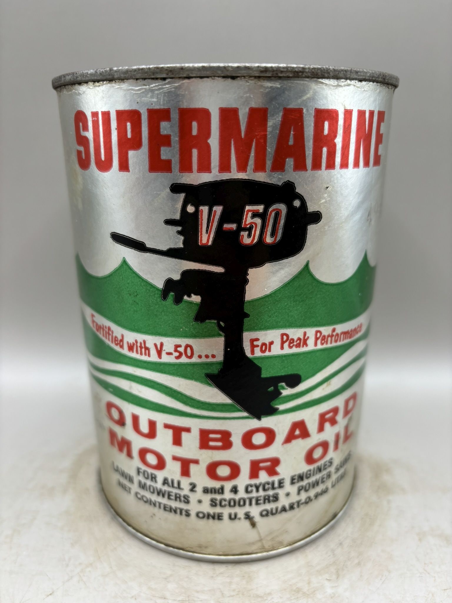 Supermarine V-50 Outboard Motor Oil: Condition as shown