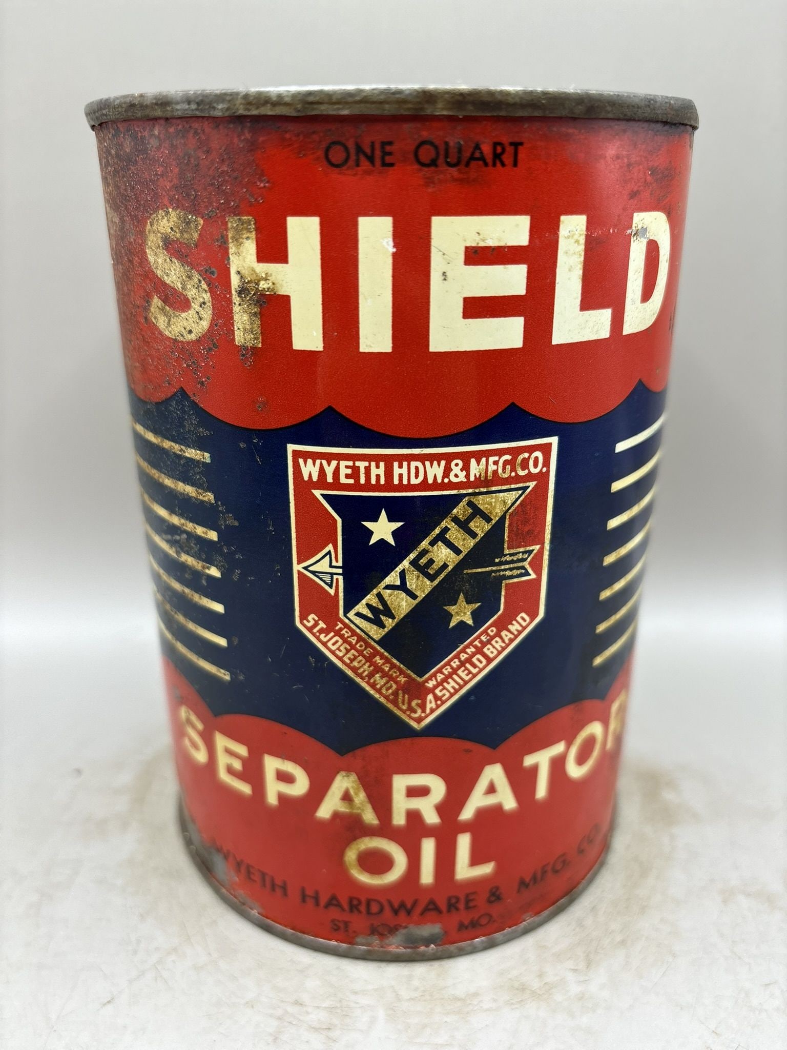 Shield Separator Oil: Condition as shown