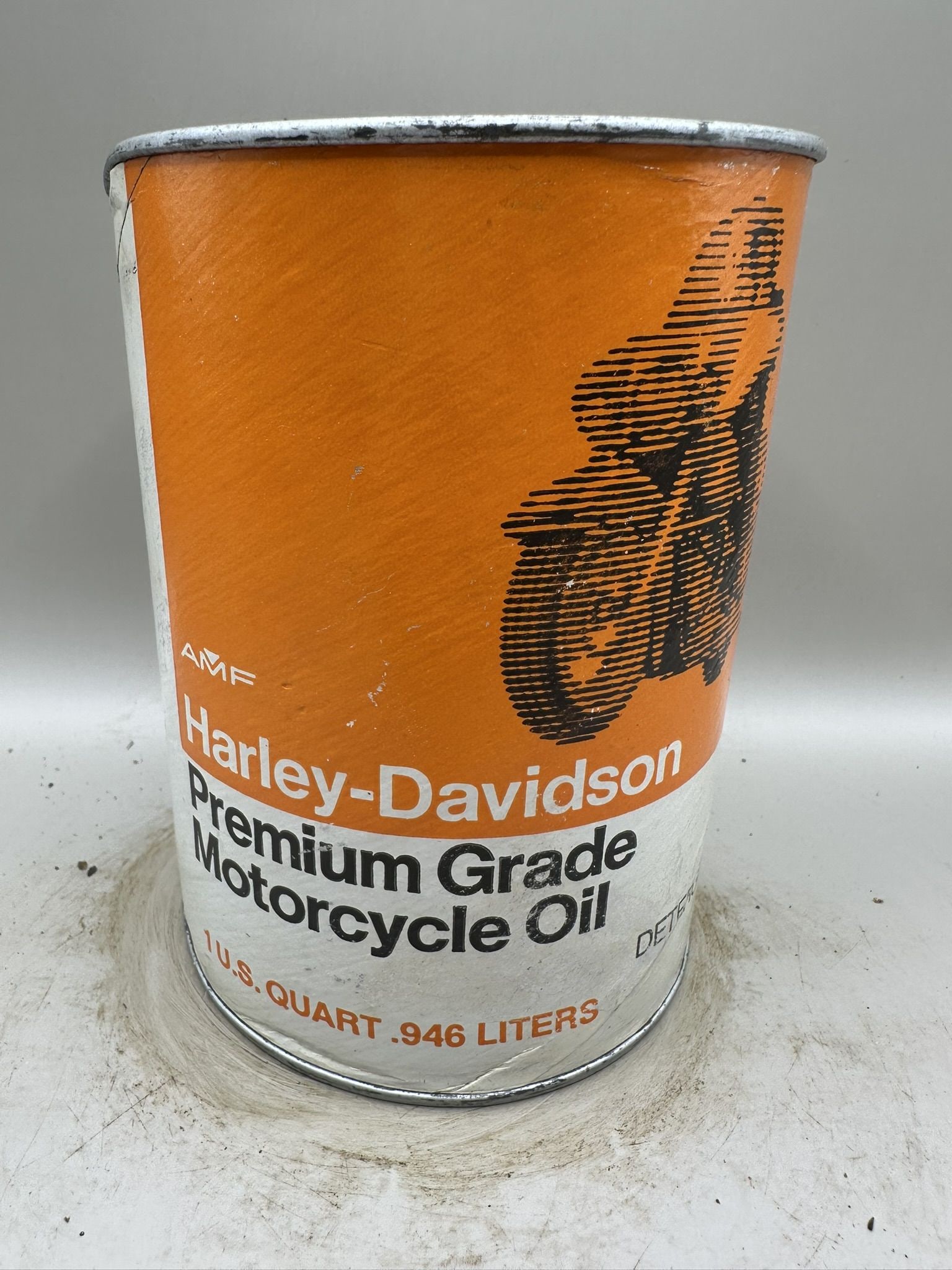 Harley-davidson Premium Grade Motorcyle Oil: Condition as shown, full