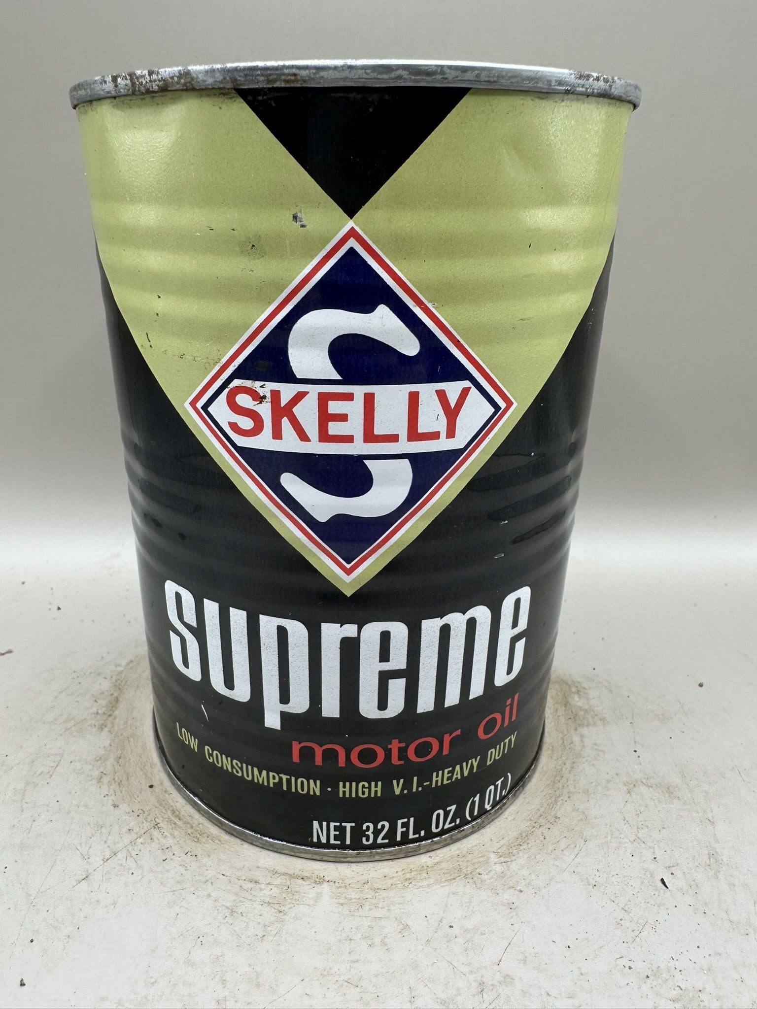 Skelly Supreme Motor Oil: Condition as shown, full