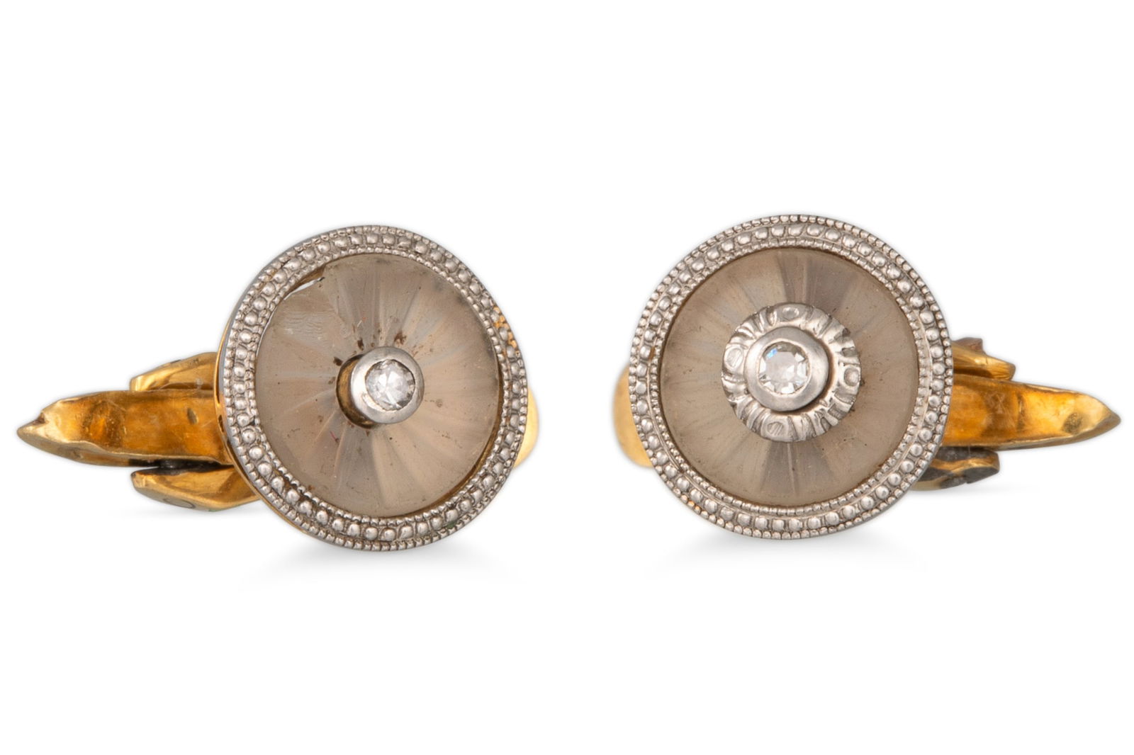 A PAIR DIAMOND SET DRESS STUDS, mounted in 18ct gold (1 of 1)