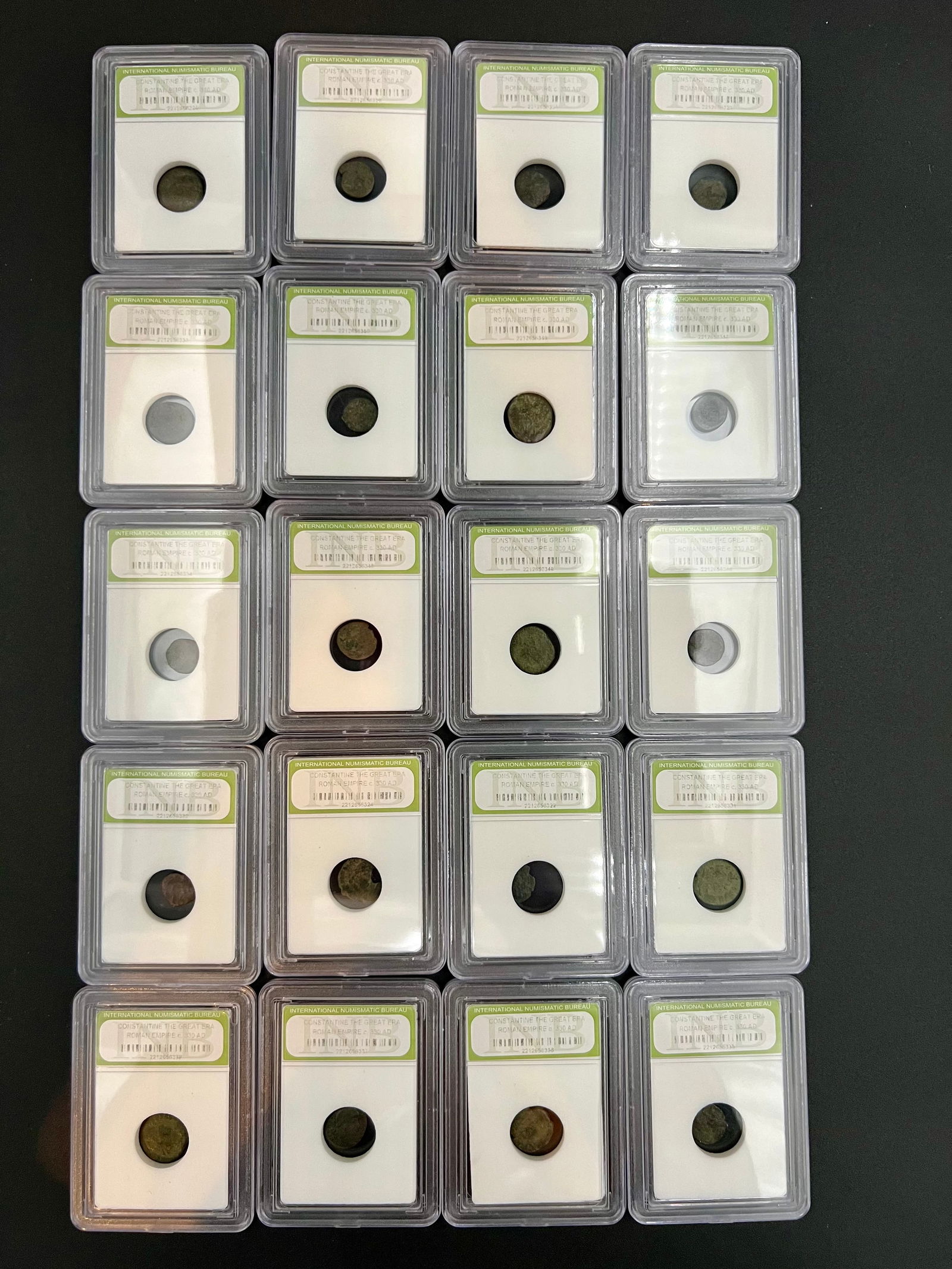 Ancient Bronze Coins Slabbed Lot (20) (1 of 1)
