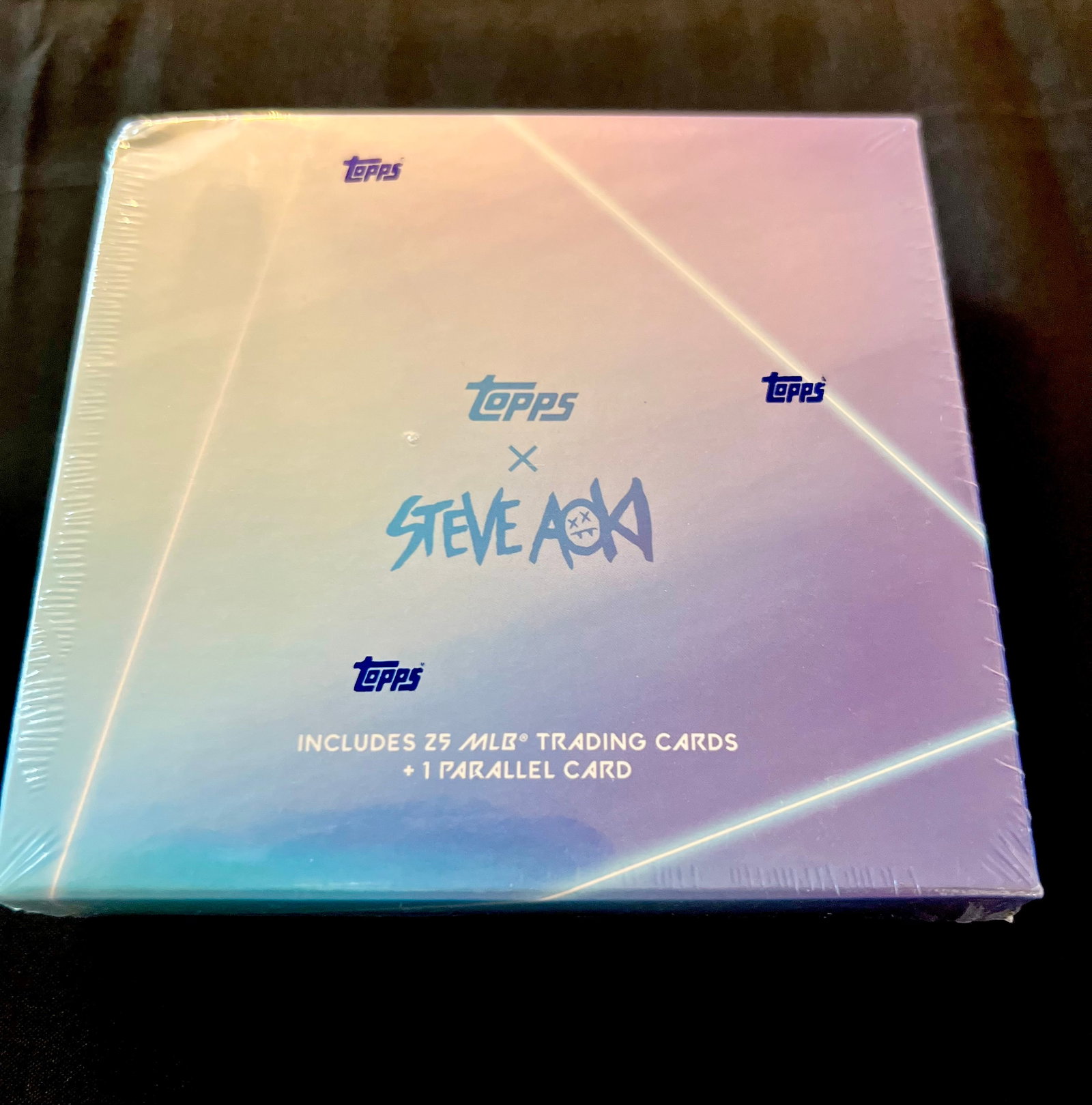 New 2020 Unopened Topps x Steve Aoki x 25 MLB Trading Cards + 1 Parallel Card Box Factor Sealed (1 of 5)