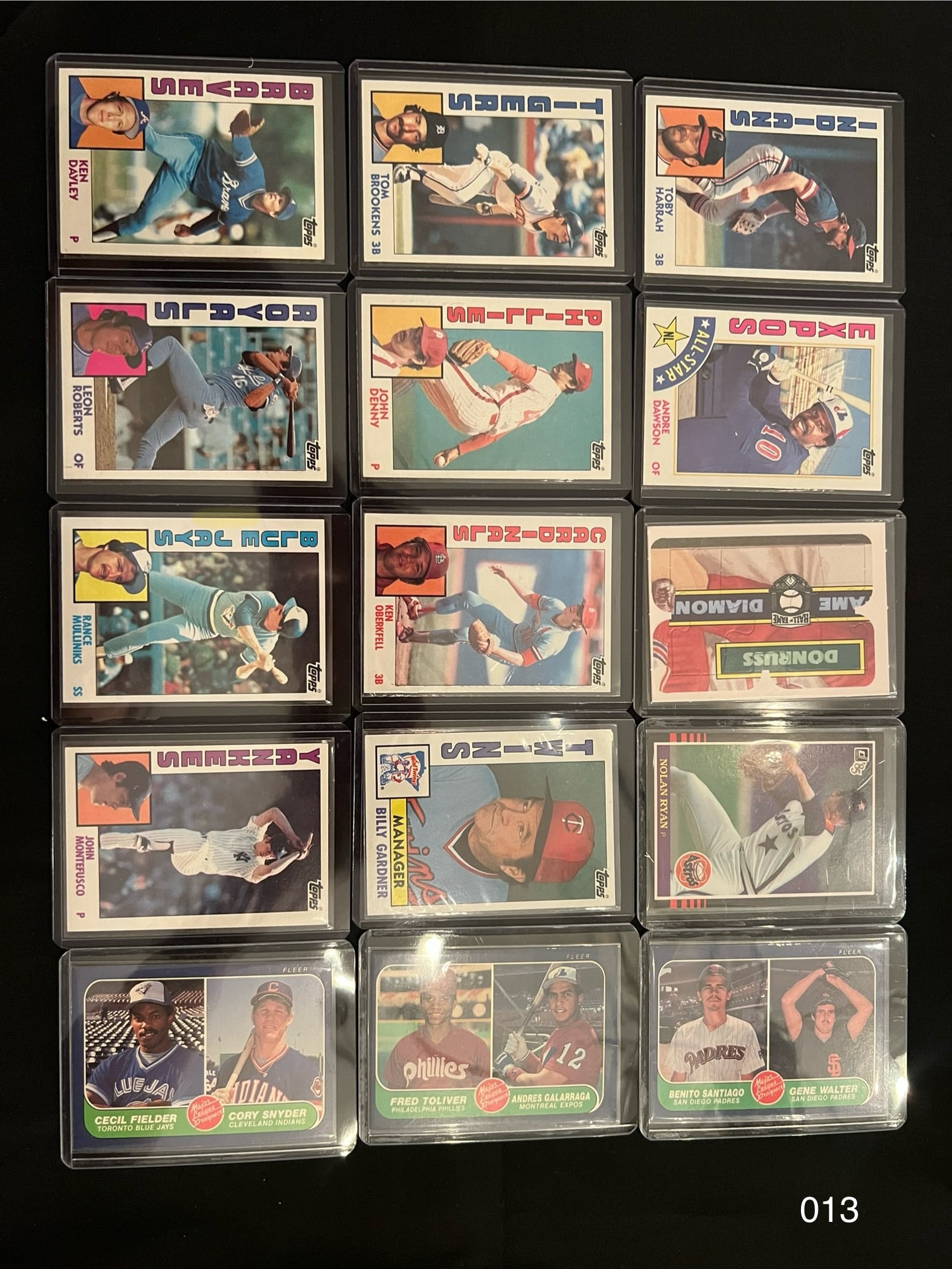 Baseball Card Vintage Lot from 1980's Including Nolan Ryan & Rookies (1 of 2)