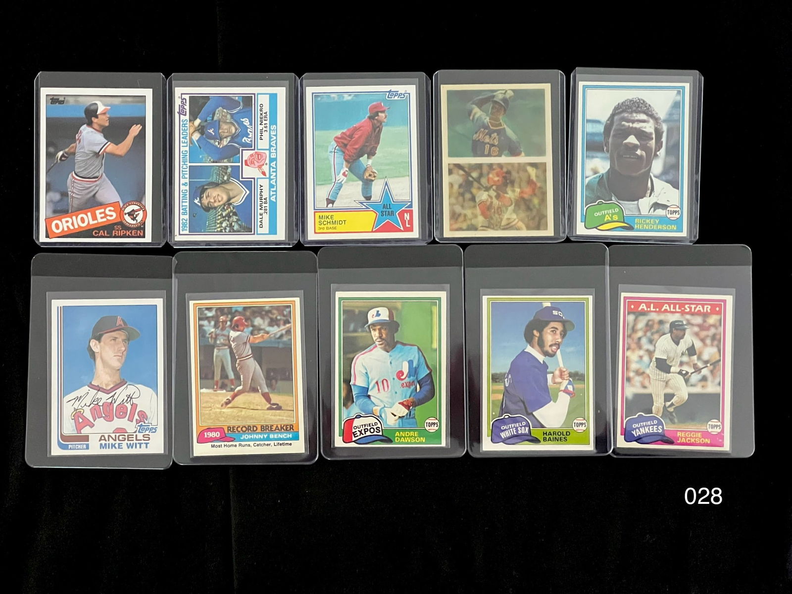 Vintage Baseball Card Lot with Cal Ripken, Jr. / Reggie Jackson / Johnny Bench (1 of 2)
