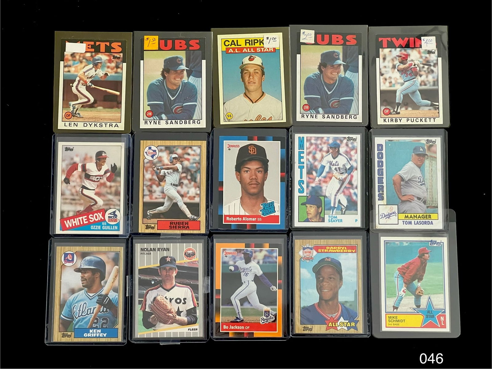Vintage Baseball Card Lot from 1980's Including Bo Jackson / Cal Ripken, Darryl Strawberry (1 of 2)