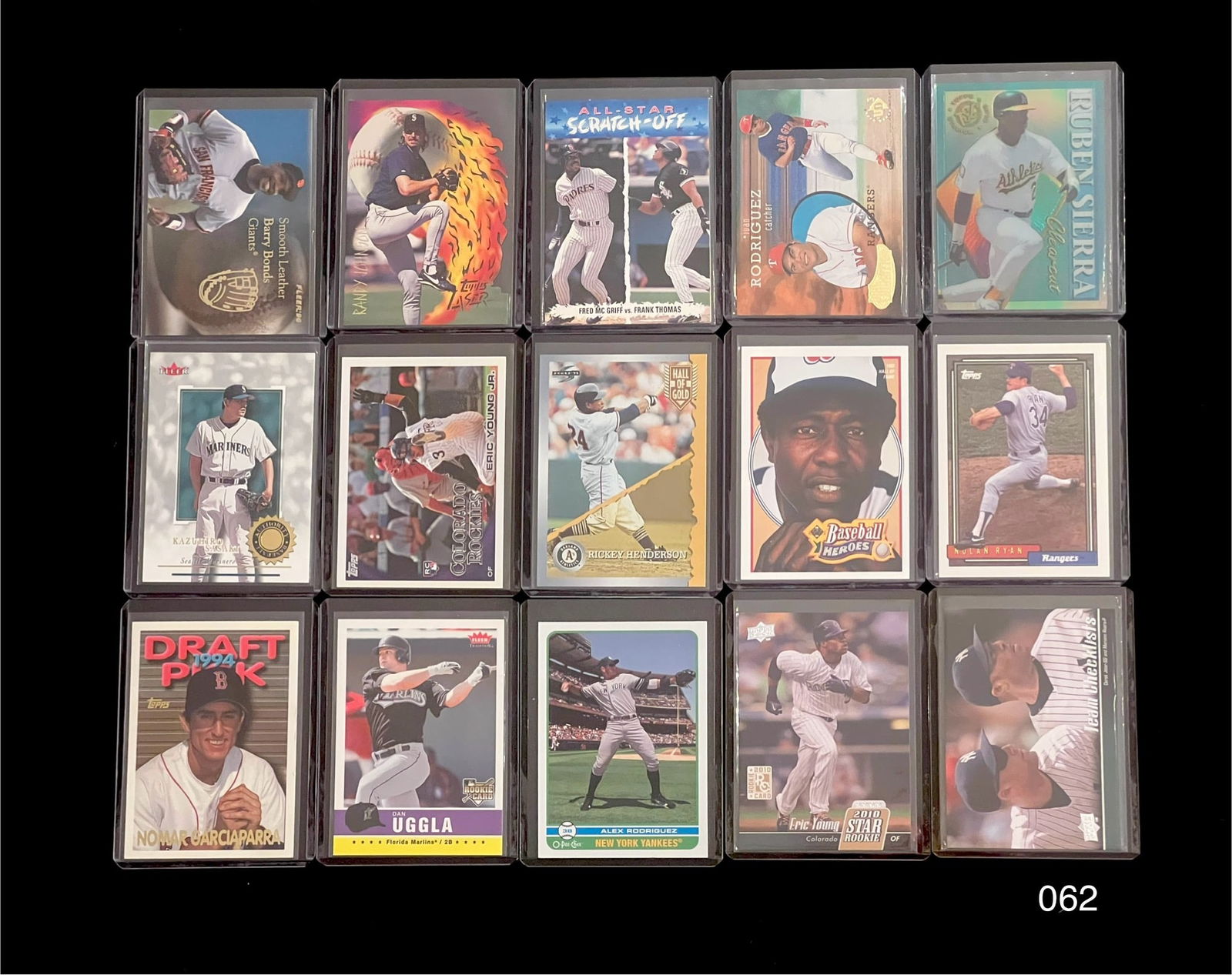 1990's Baseball Card Lot of Inserts including Barry Bonds / Randy Johnson (1 of 2)