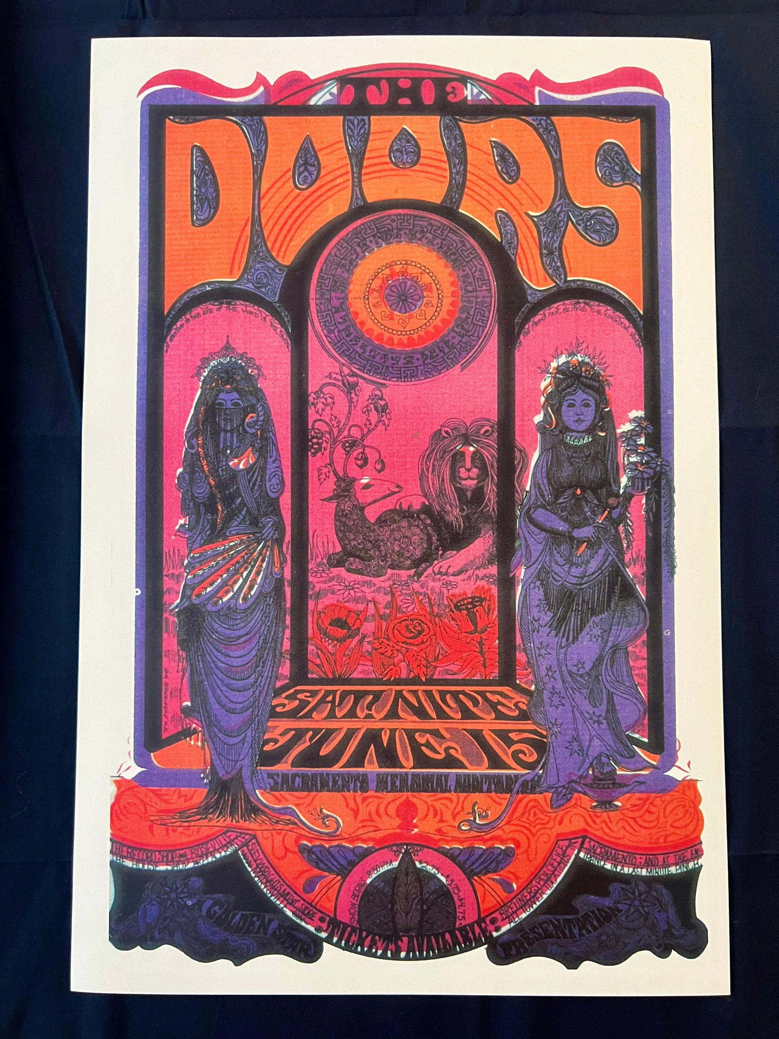 The Doors 1968 at Sacramento Memorial Auditorium Concert Poster (1 of 1)