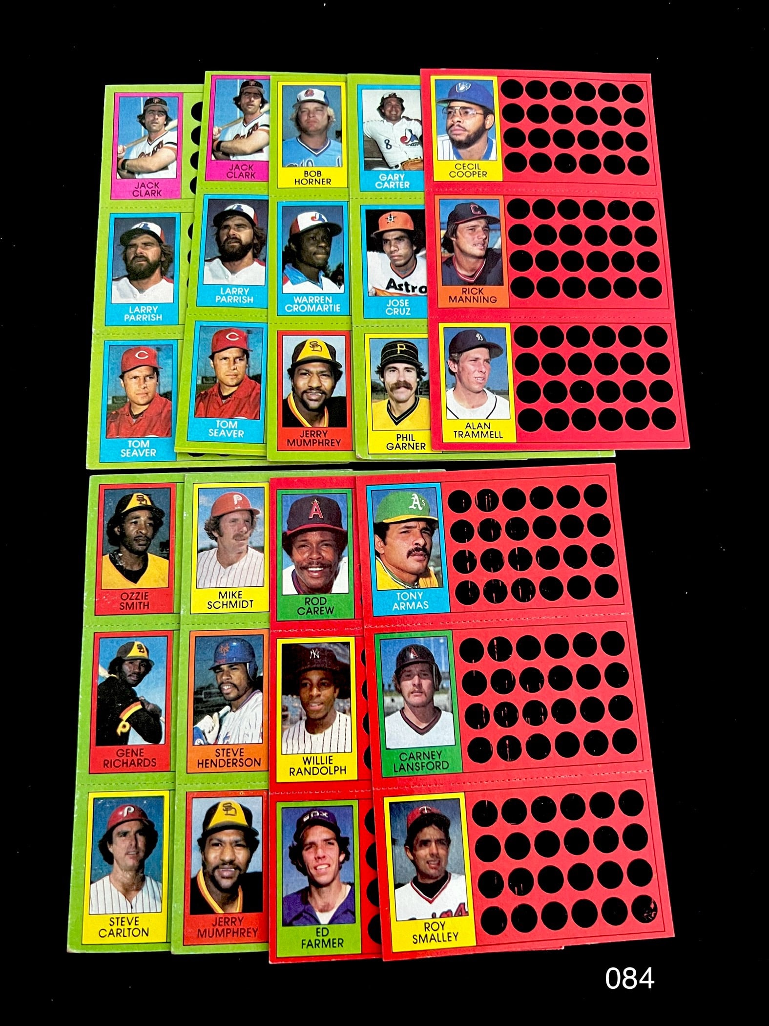 1981 Topps Baseball Scratch-Off Collection "Unscratched" Includes Ozzie Smith and Mike Schmidt (1 of 2)