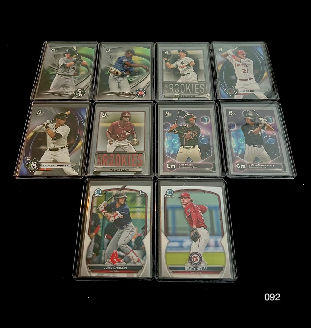 Modern Baseball Card Lot including Rookies and Mike Trout (1 of 2)
