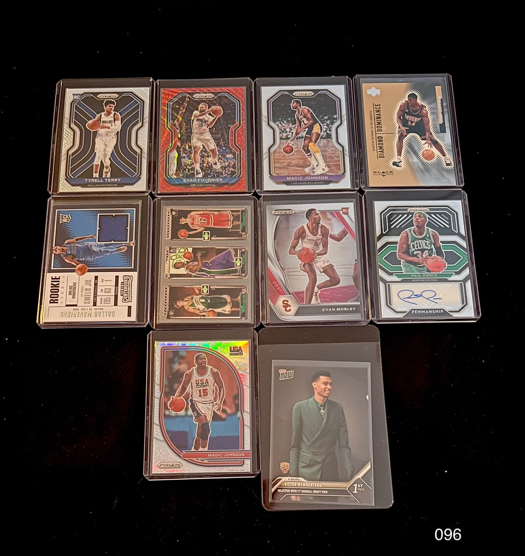 Modern Basketball Card Lot including Prizms / Autos / Victor Wimbanyama Rookie Card: Item: Modern Basketball Card Lot including Prizms / Autos / Victor Wimbanyama Rookie Card Cole Lector Customer Support Specialists (Click the ASK A QUESTION button beneath our Logo) are available duri