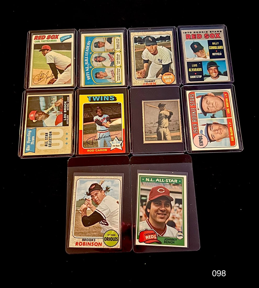 Vintage Baseball Card Lot including Brooks Robinson / Johnny Bench / Rod Carew: Item: Vintage Baseball Card Lot including Brooks Robinson / Johnny Bench / Rod Carew Cole Lector Customer Support Specialists (Click the ASK A QUESTION button beneath our Logo) are available during re