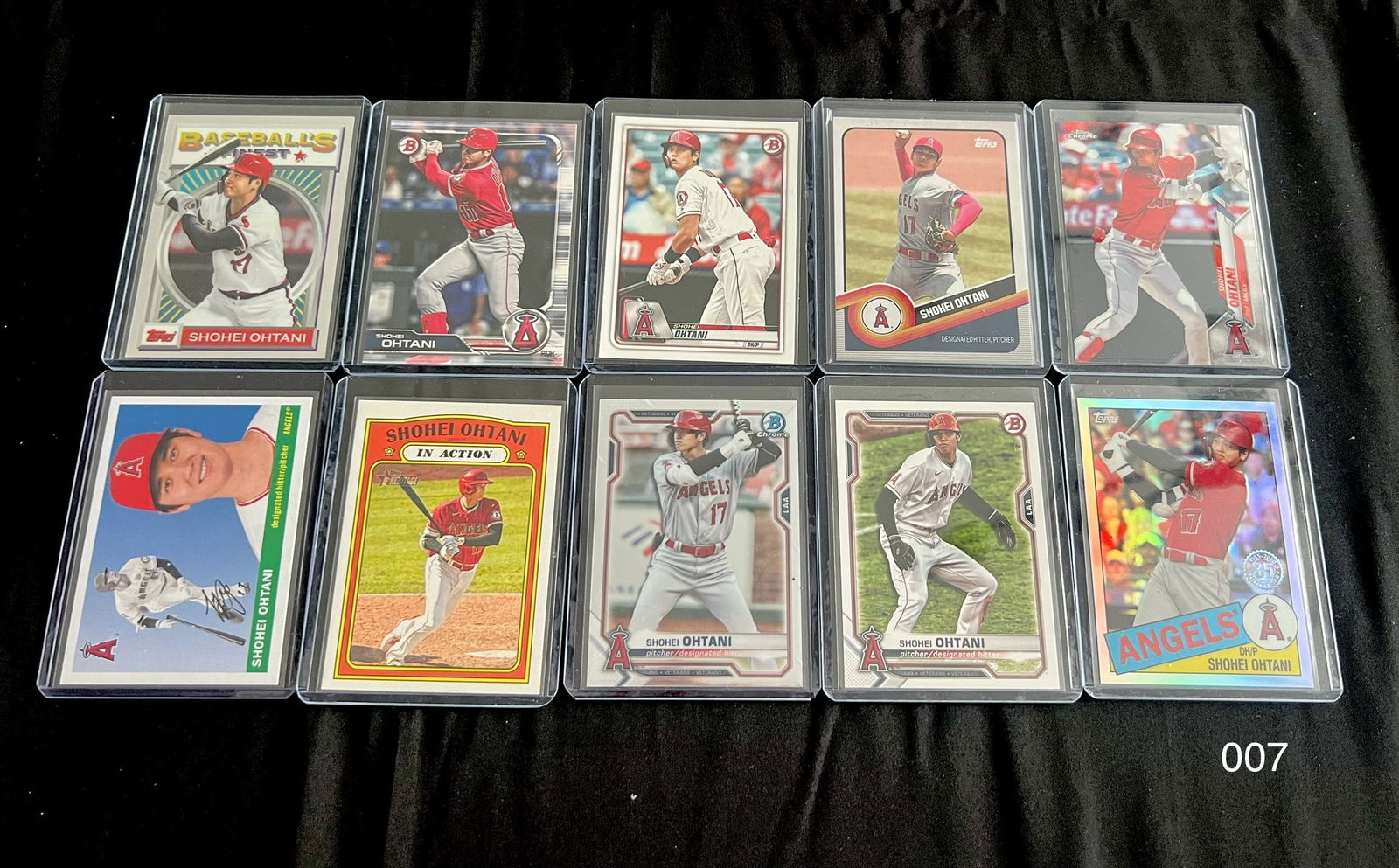 Shohei Ohtani Baseball Card Lot Including Refractors / Topps Chrome (1 of 2)