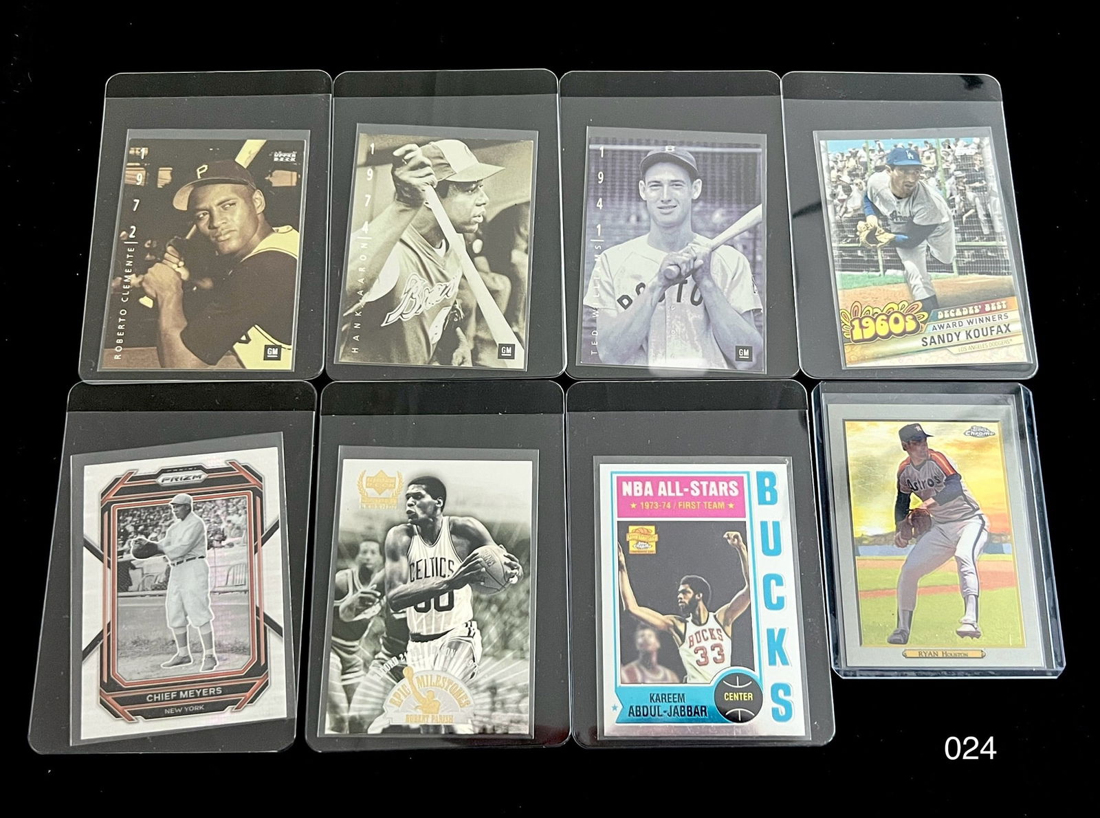 HOF Fame Lot of Sports Cards with Ted Williams / Sandy Koufax / Kareem Abdul-Jabbar (1 of 2)
