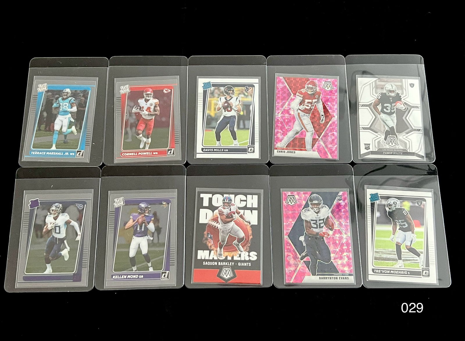 Modern Football Prizm Rookie Lot Inserts / Rated Rookies / Mosaic (1 of 2)